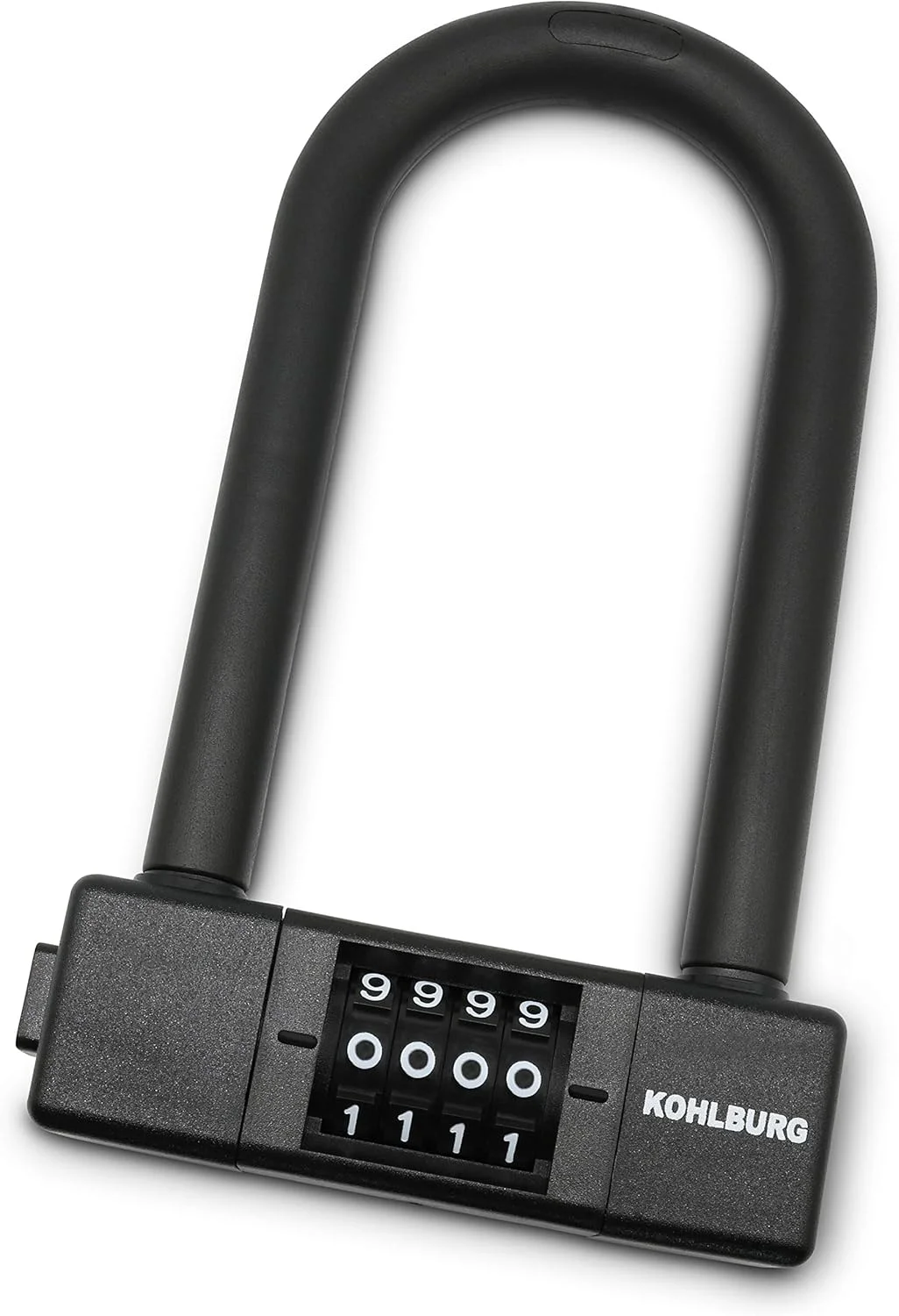 قفل زنجیری کوچک و سبک KOHLBURG - قفل دوچرخه ایمن با نگهدارنده - قفل 15 میلی متری ضخیم با رمز عبور - قفل رمزی برای دوچرخه کورسی، دوچرخه برقی و دوچرخه