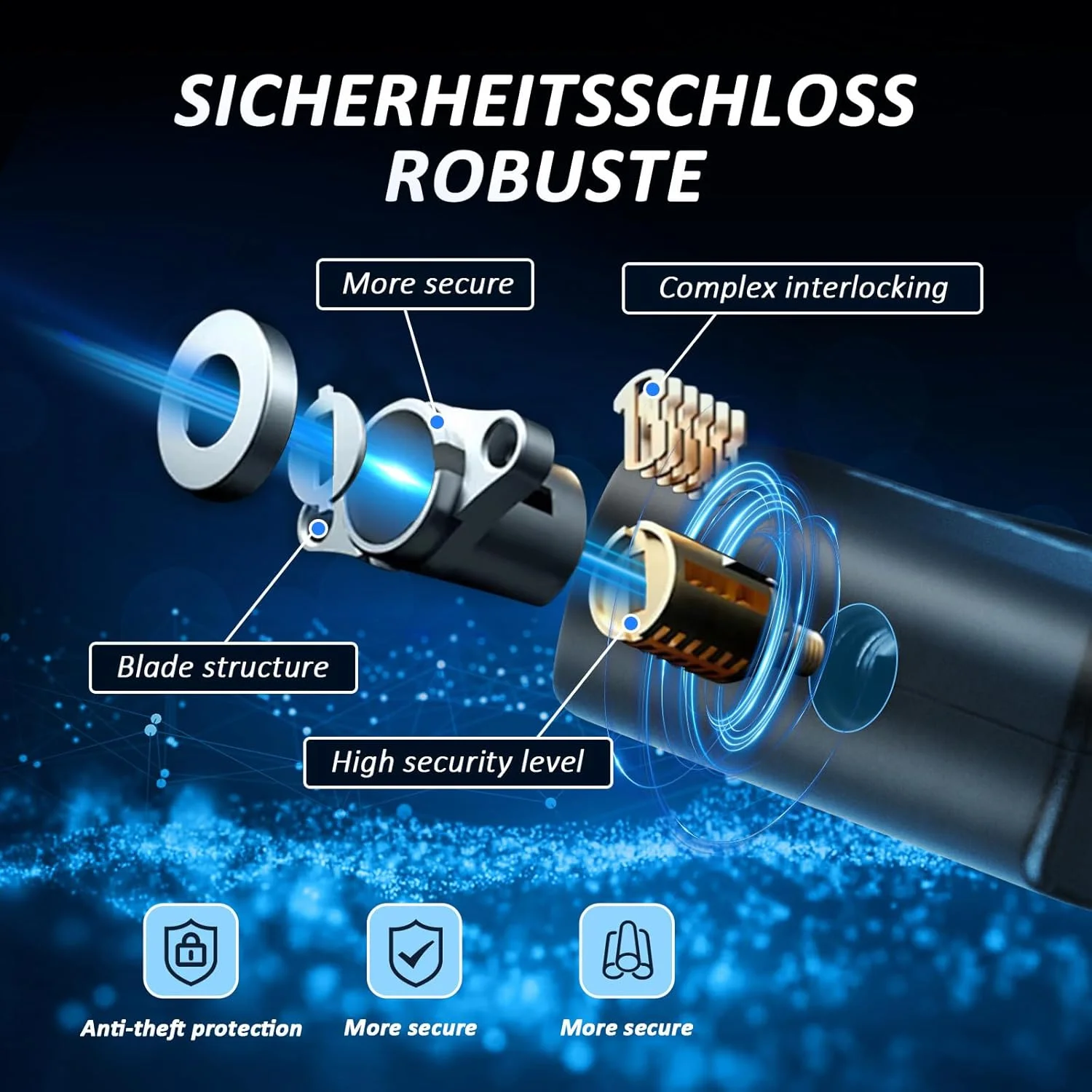 قفل دوچرخه، قفل تاشو، فولاد کربنی، امنیت بالا، ضد سرقت، مشکی