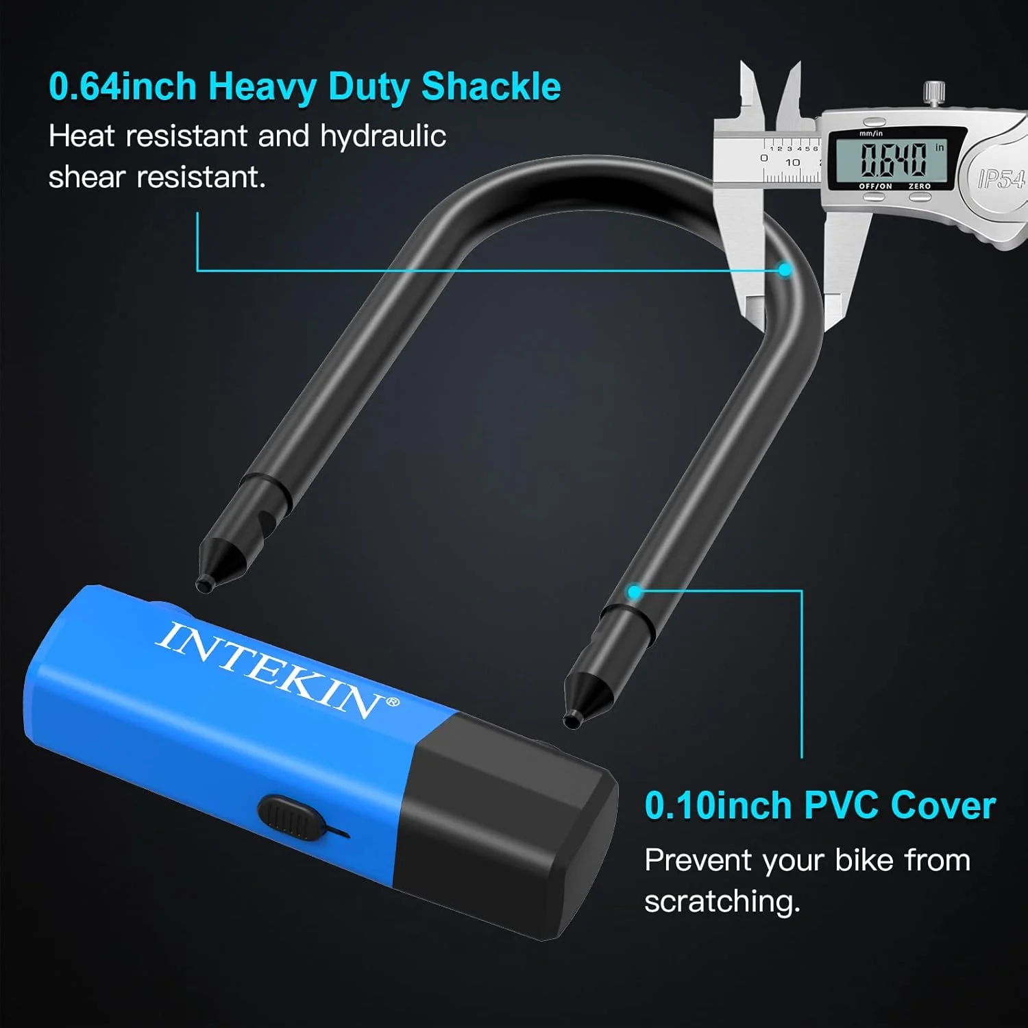 قفل دوچرخه قفل U دوچرخه قفل سنگین دوچرخه قفل U 16 میلی متری و کابل امنیتی به طول 4 فوت با براکت نصب محکم برای دوچرخه ها، موتور سیکلت ها و موارد دیگر، کوچک