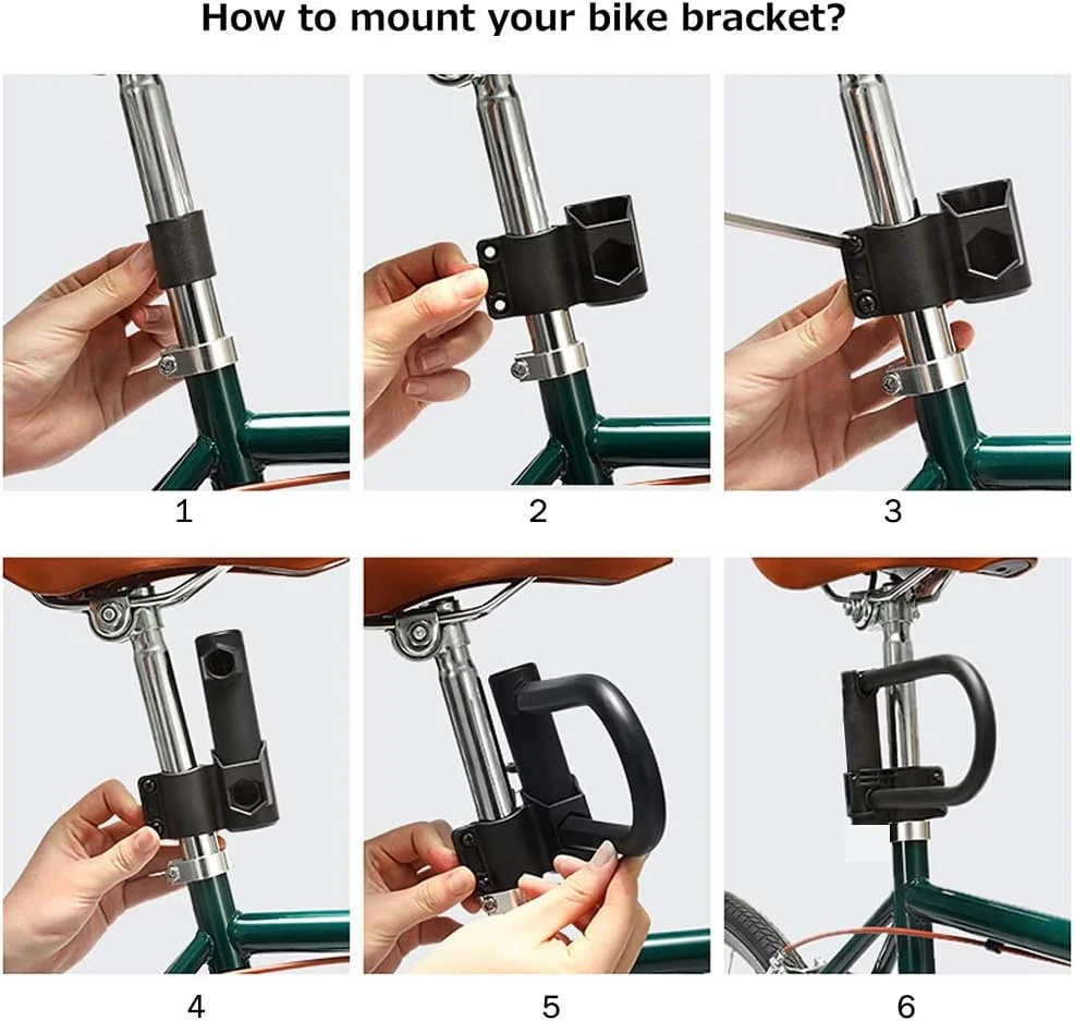 قفل U دوچرخه 18 میلی‌متری با امنیت بالا، قفل U کابلی دوچرخه با بست محکم برای دوچرخه‌های جاده‌ای، کوهستانی، برقی و تاشو