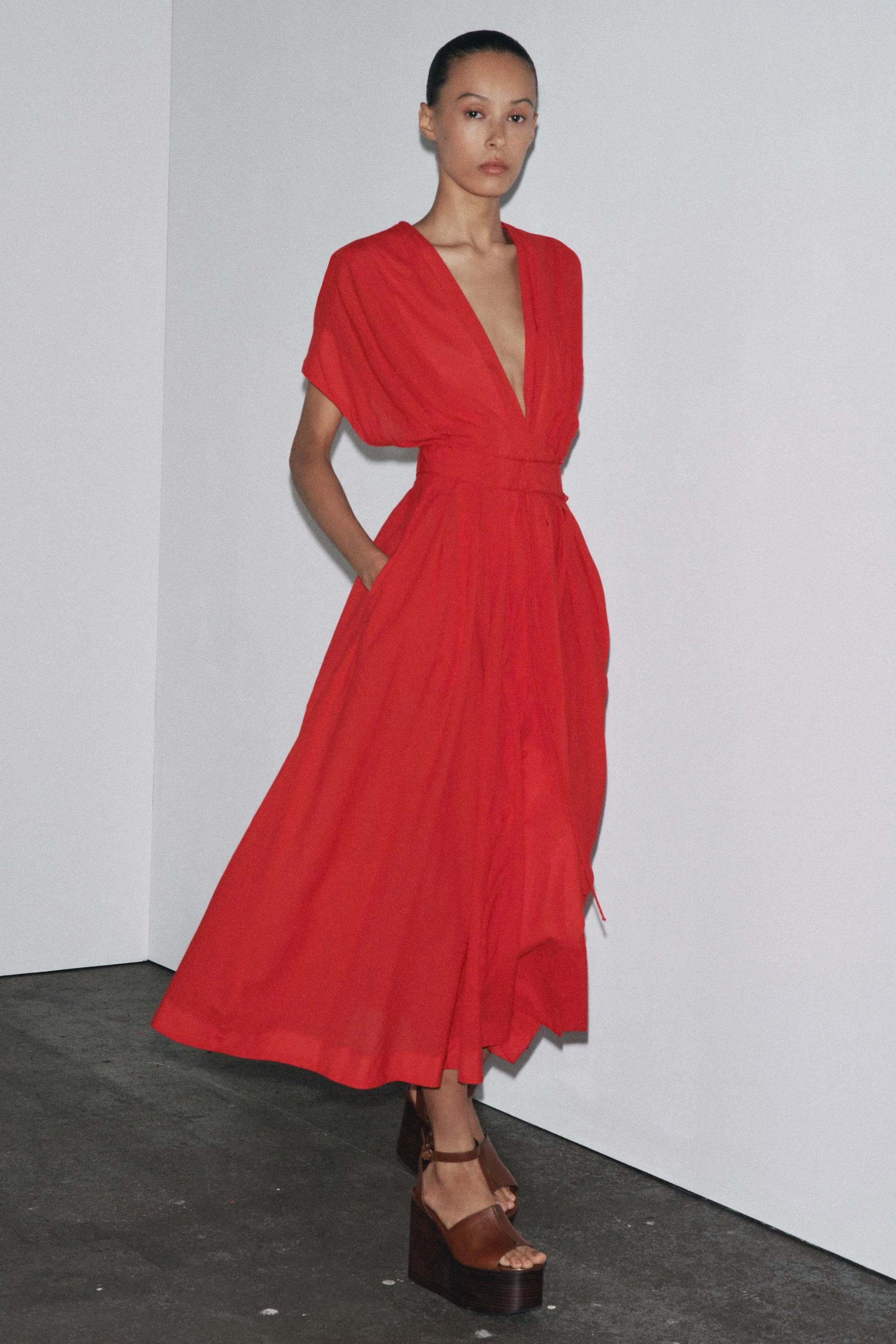 پیراهن میدی زنانه ZW COLLECTION