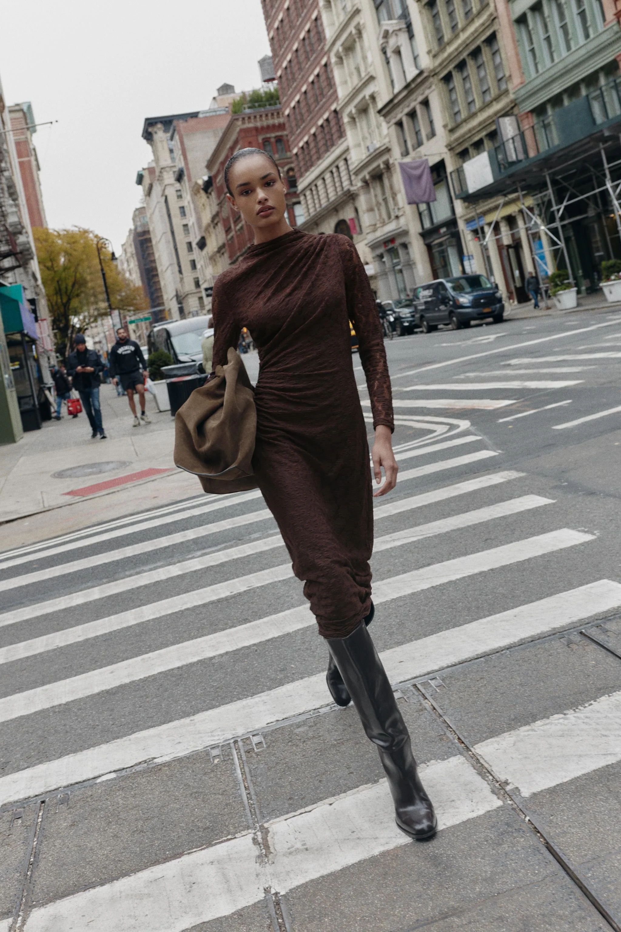 پیراهن میدی دراپه پوینتل پیراهن میدی دراپه پوینتل