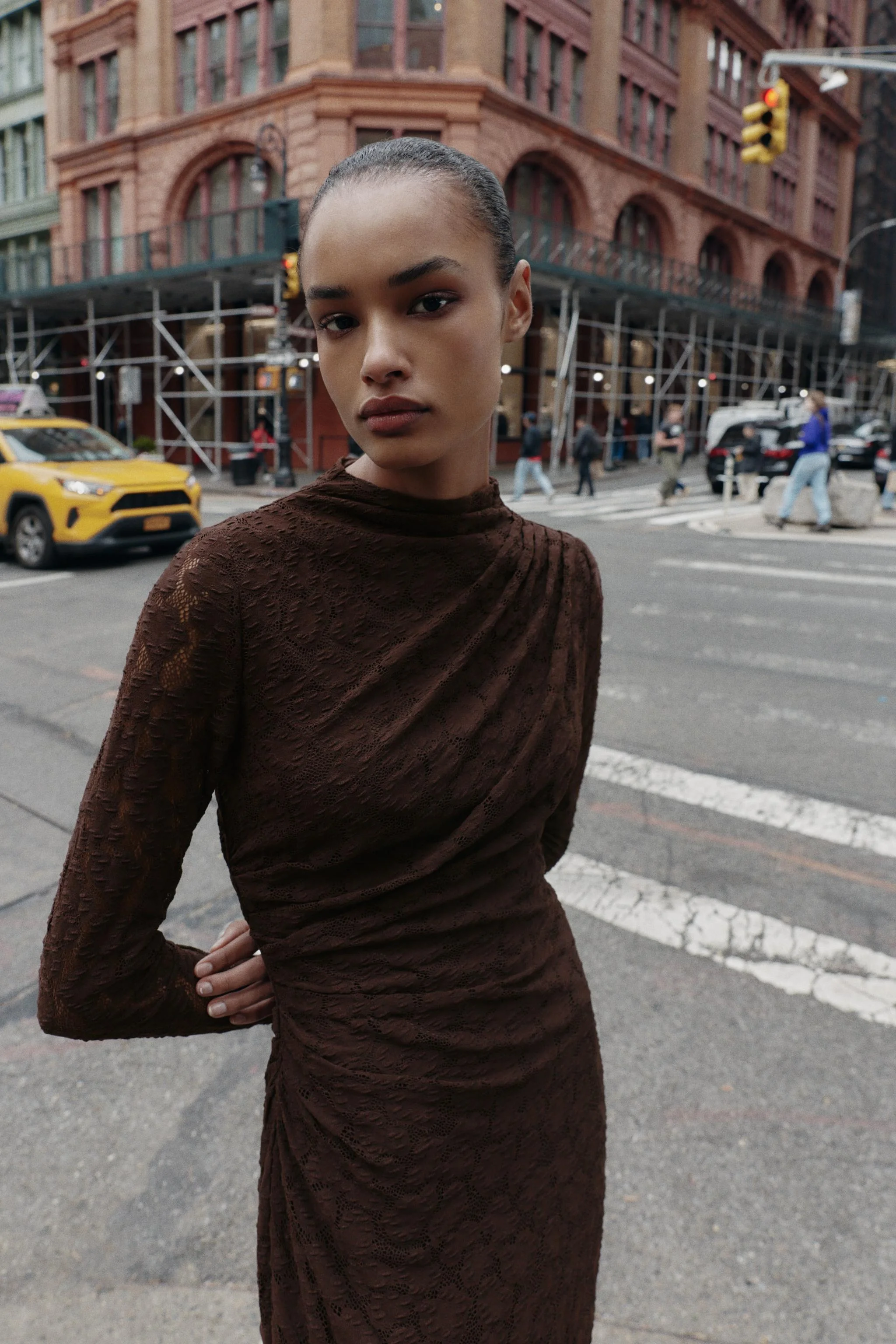 پیراهن میدی دراپه پوینتل پیراهن میدی دراپه پوینتل