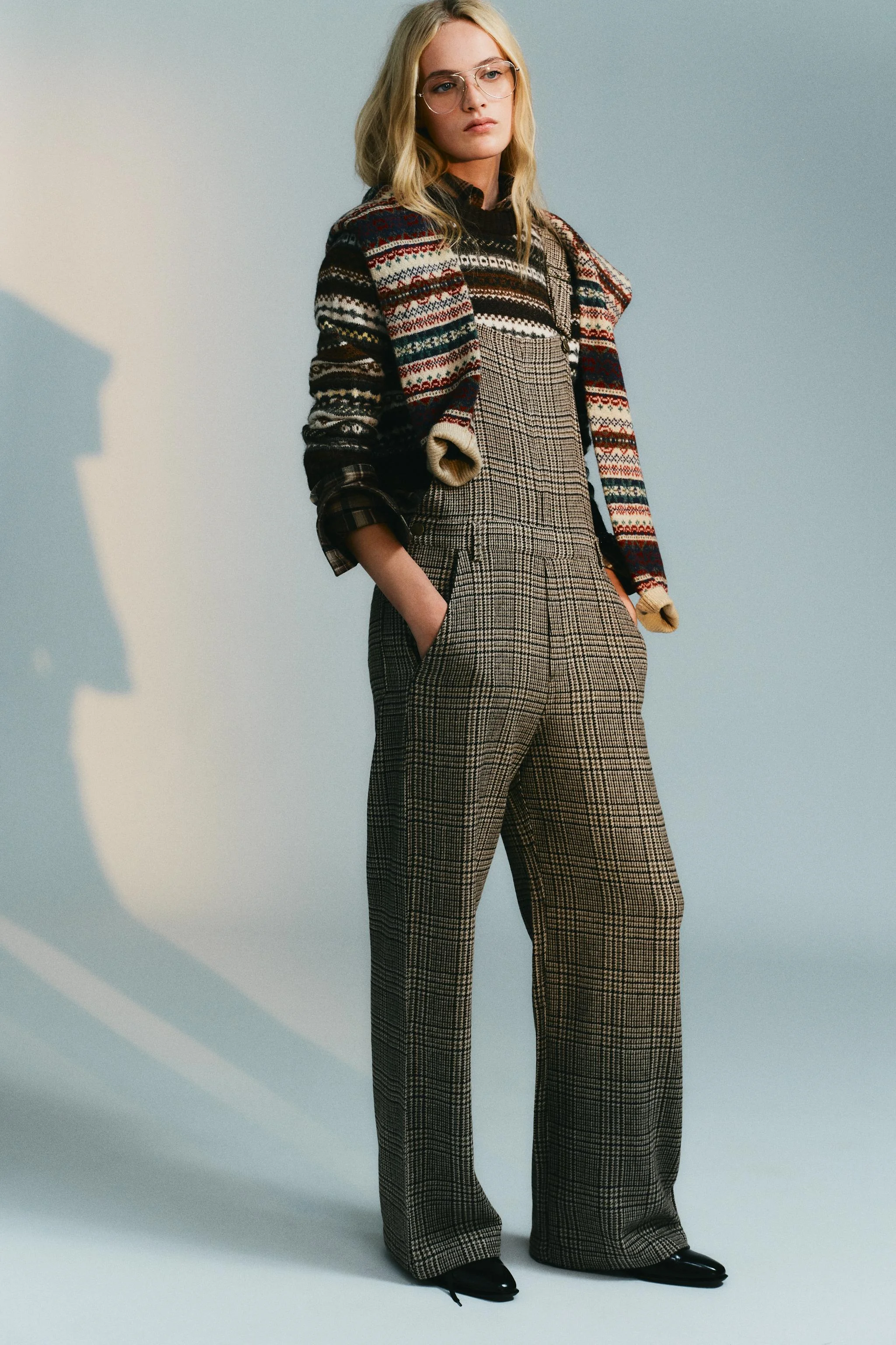 سرهمی ترکیبی پشمی چهارخانه