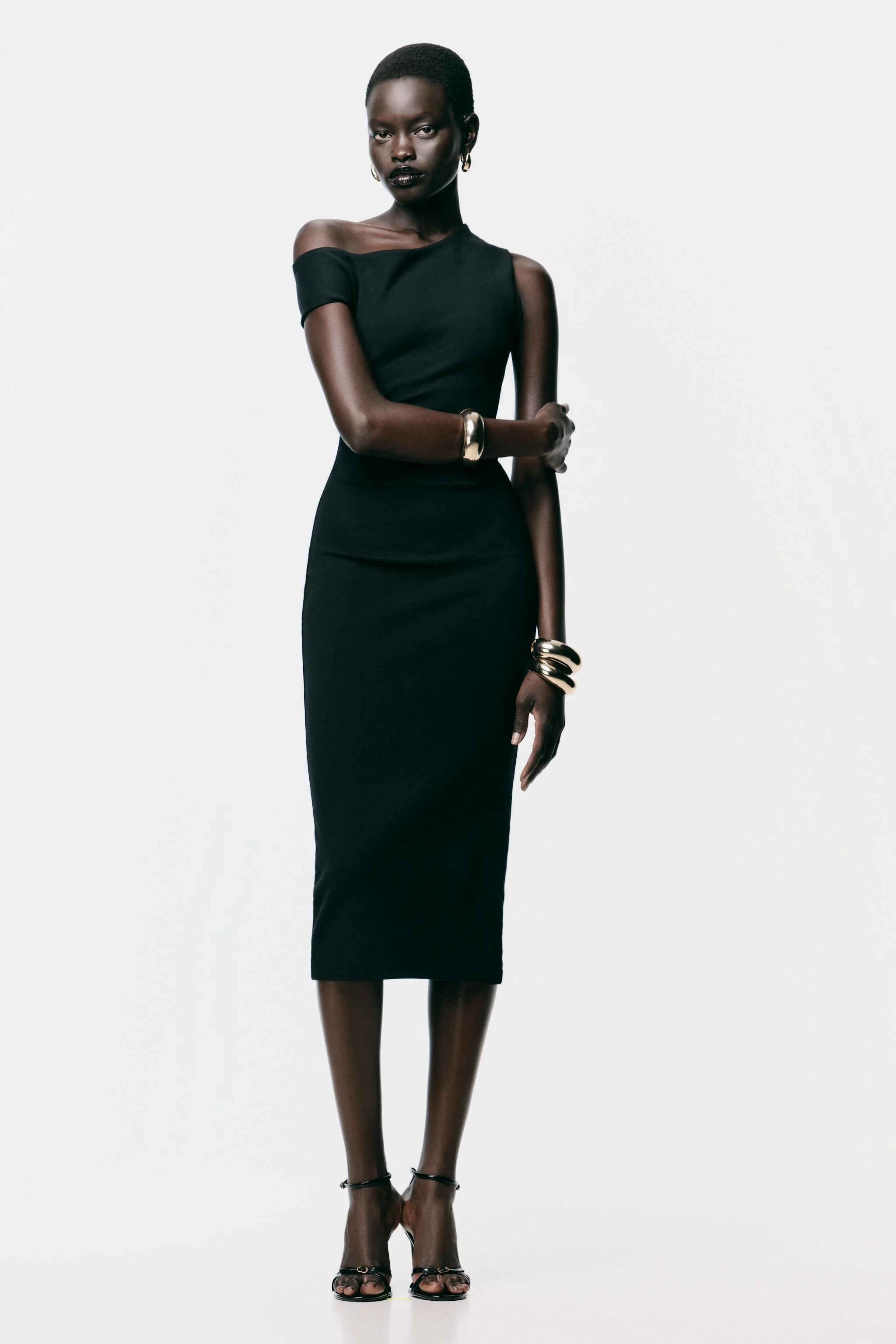 پیراهن میدی جمع شده