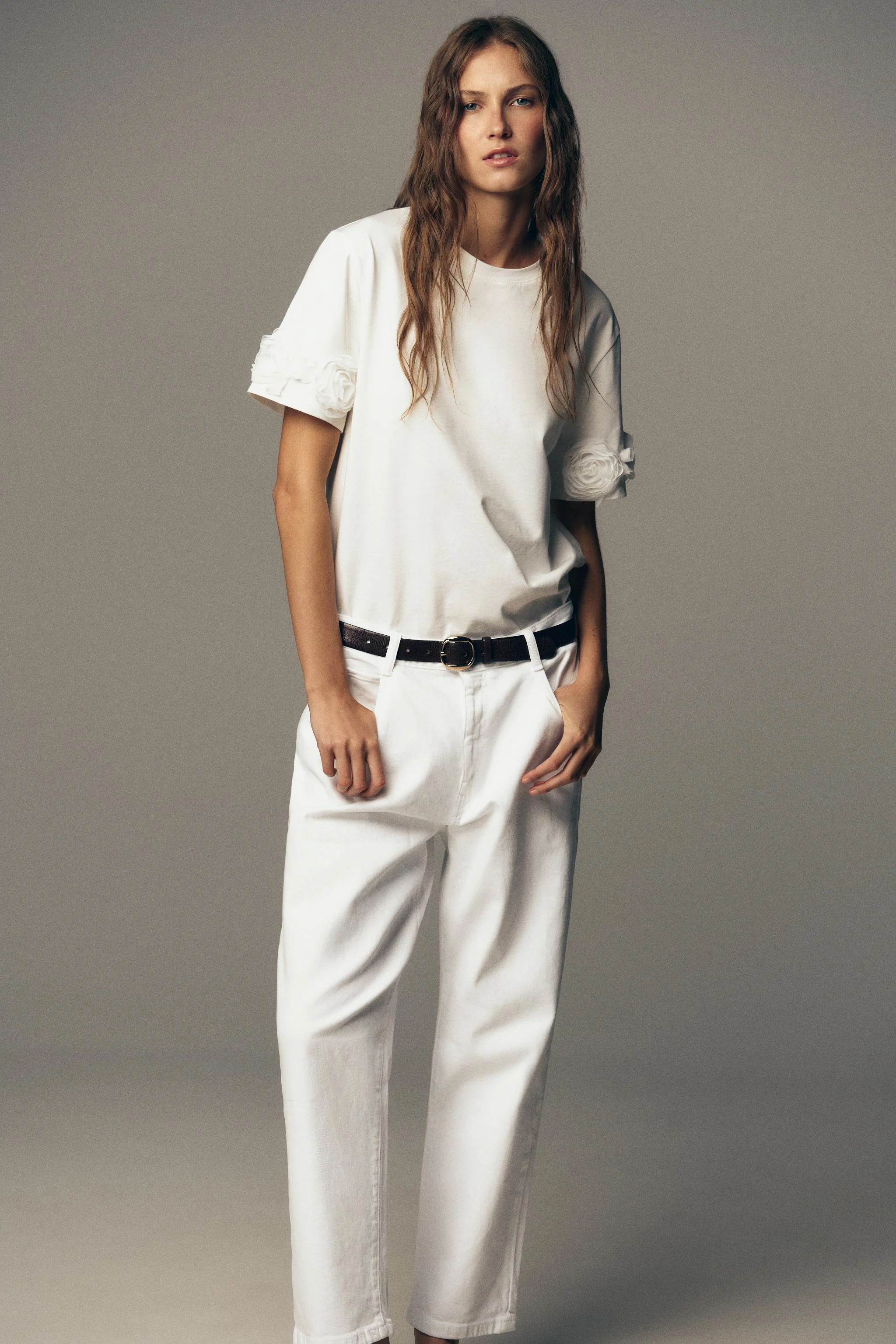 تی شرت گلدار سه بعدی