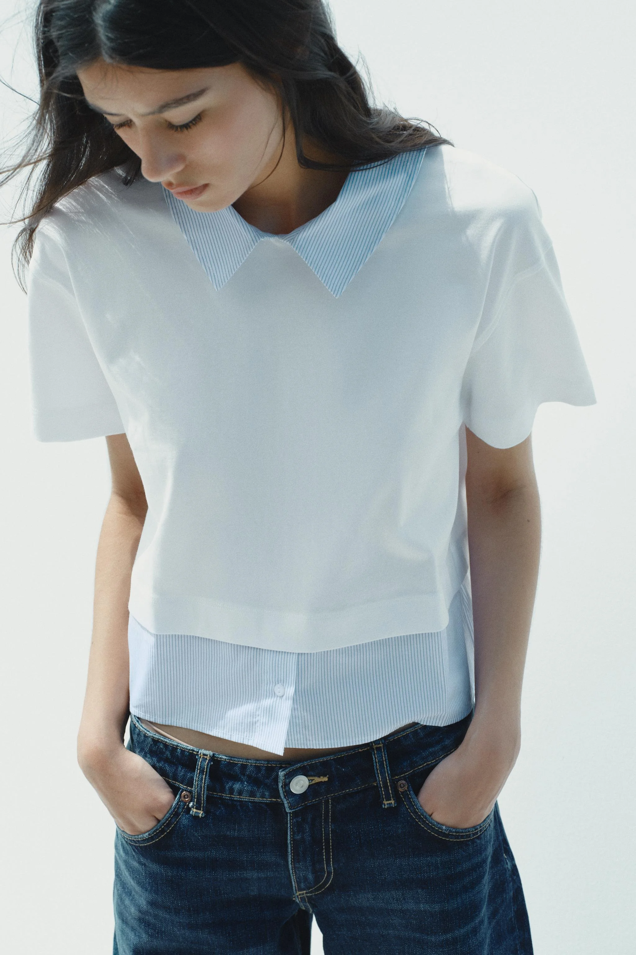 تی شرت راه راه ترکیبی تی شرت راه راه ترکیبی