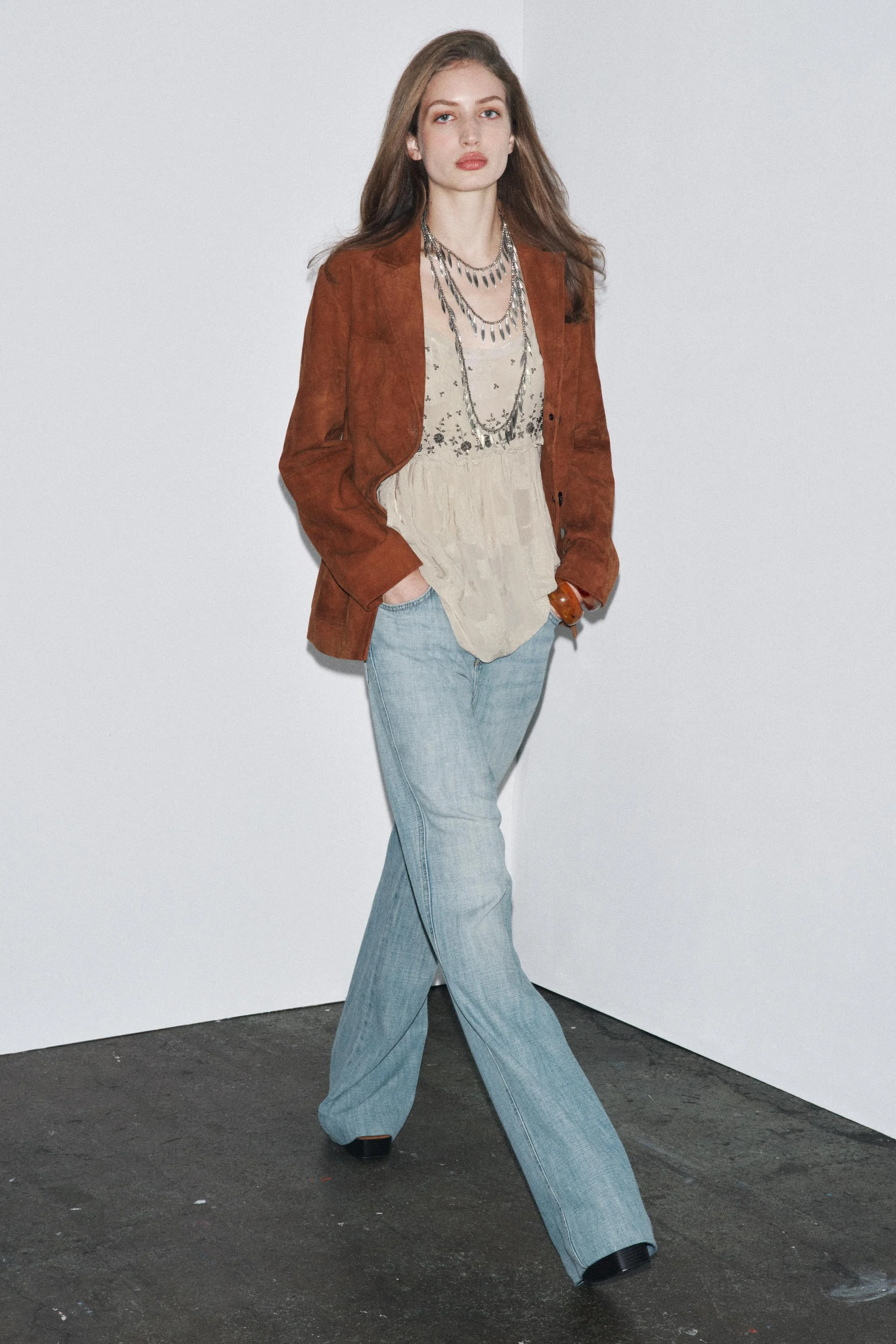 تاپ بند دار ژاکارد ZW COLLECTION