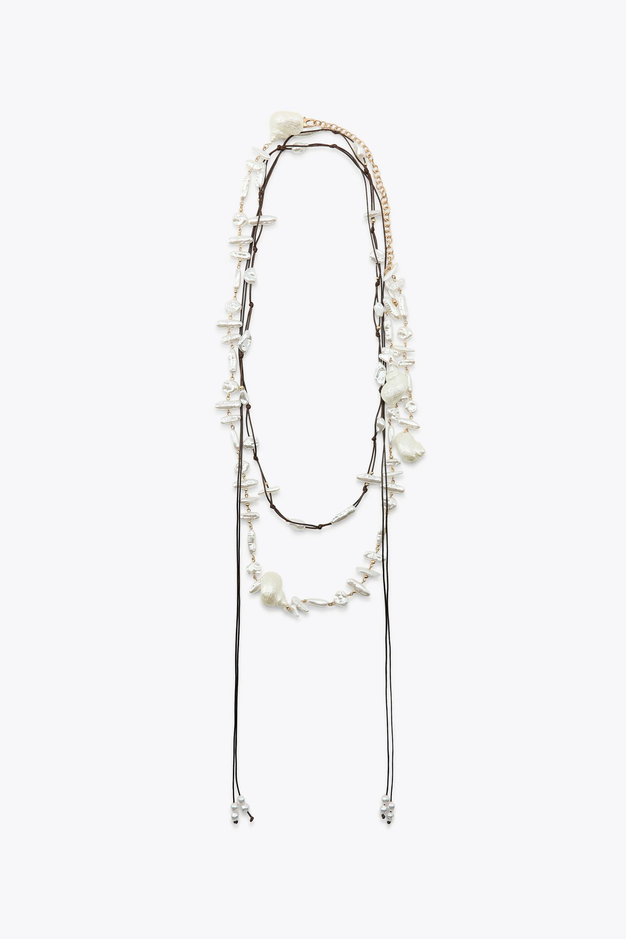 ست دو عددی کمربند با مرواریدهای مصنوعی و صدف