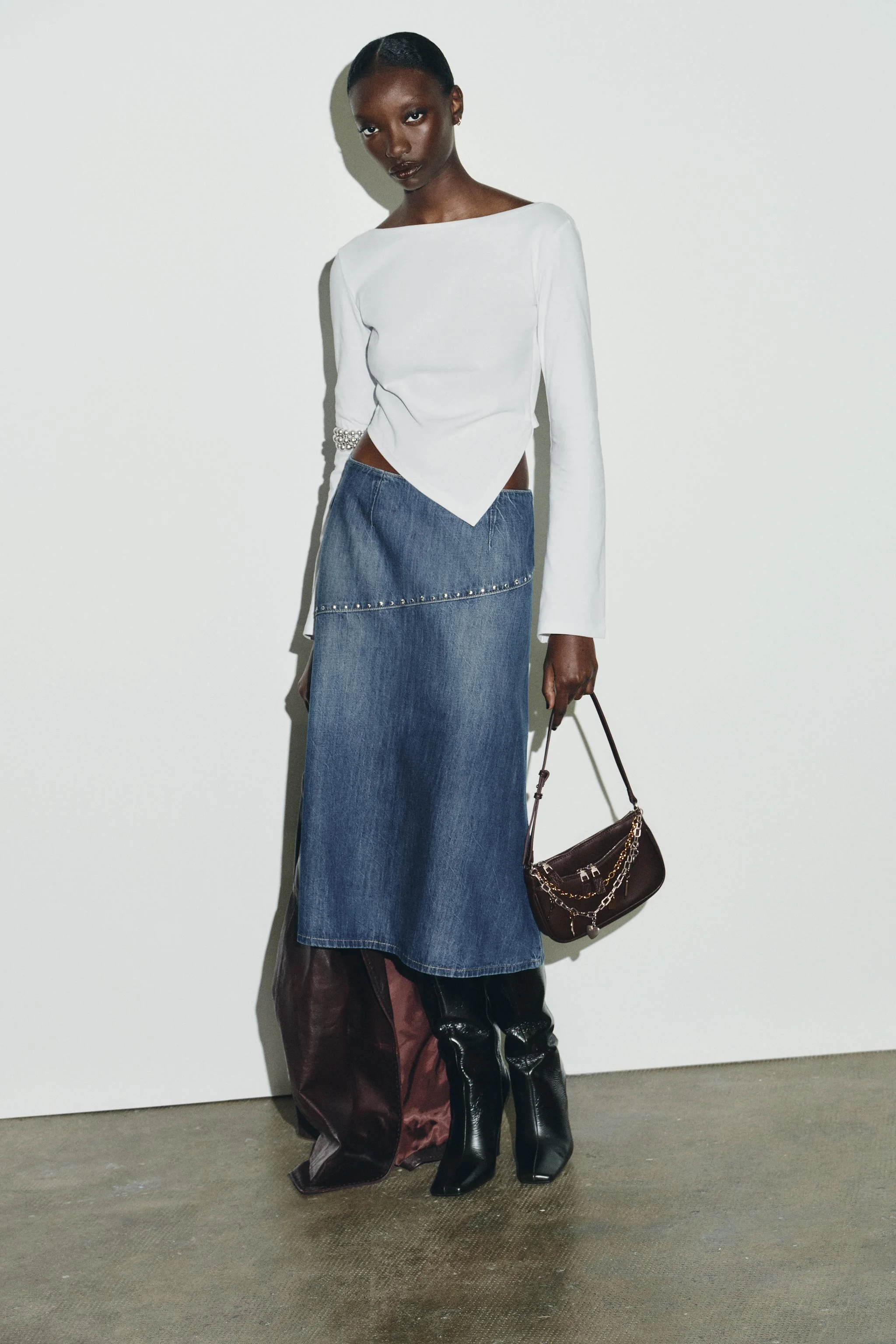 کیف کراس بادی مینی با جزئیات آویز