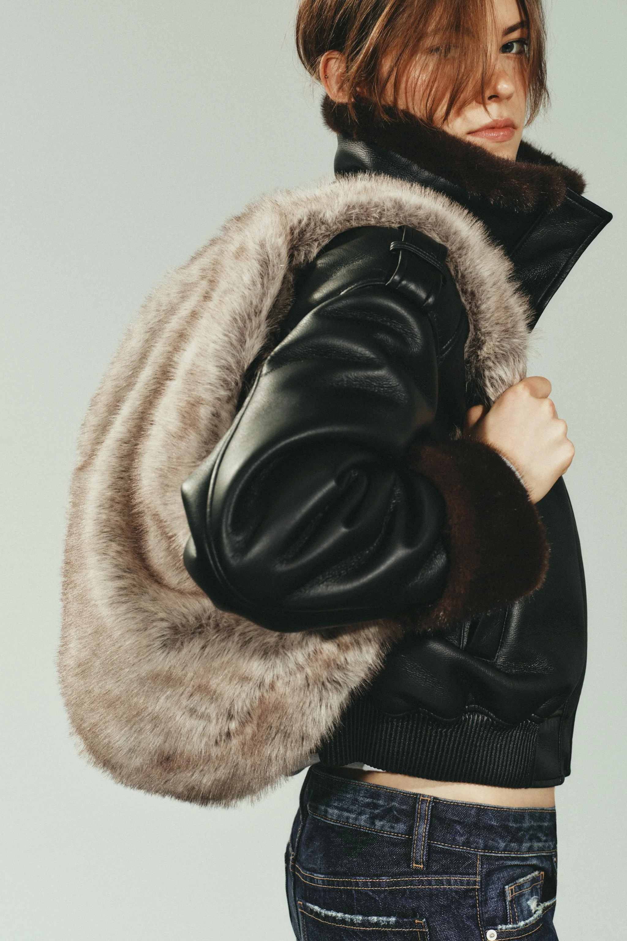 کیف سطلی خز مصنوعی ماکسی کیف سطلی خز مصنوعی ماکسی