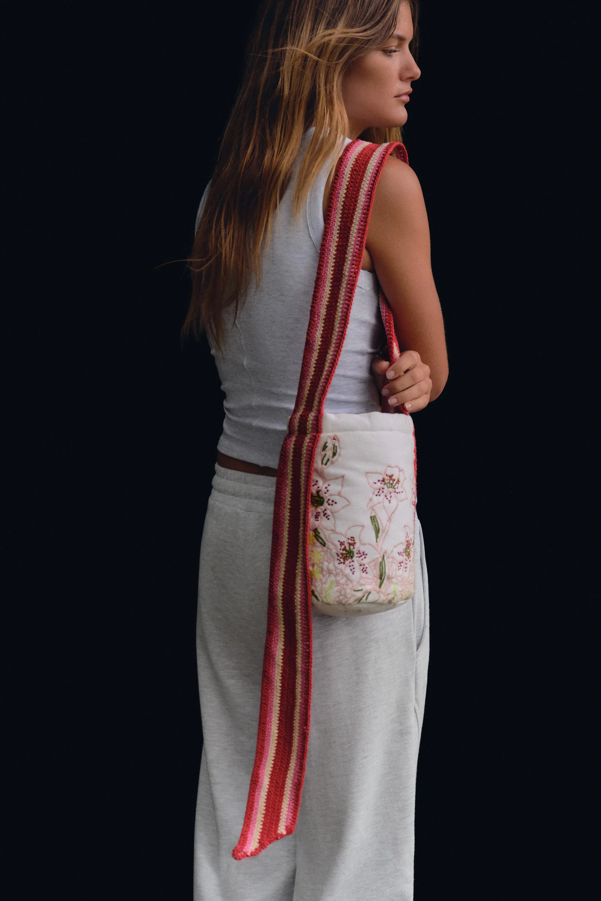 کیف سطلی مینیاتوری فانتزی پارچه‌ای