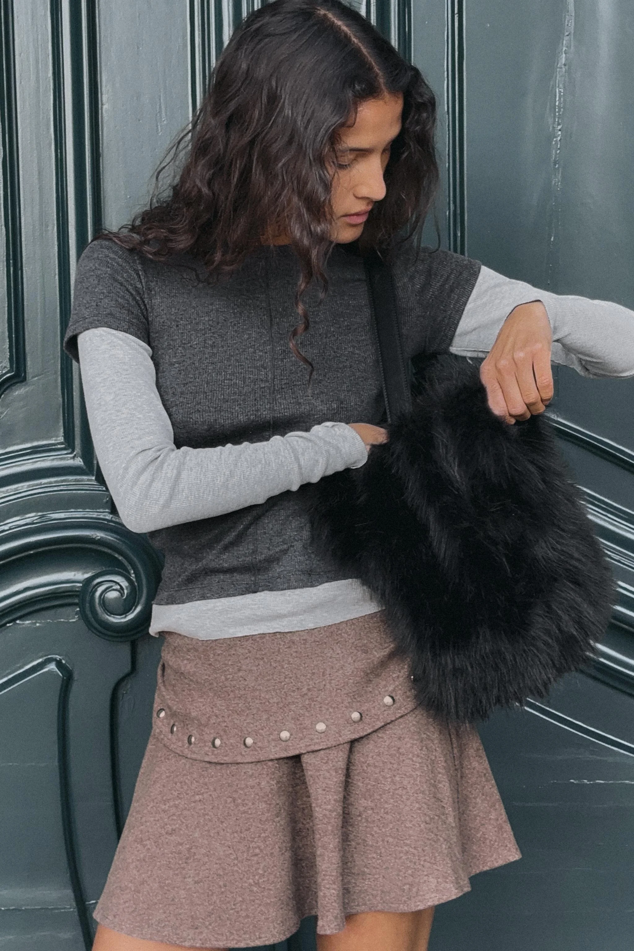 کیف سطلی خز مصنوعی