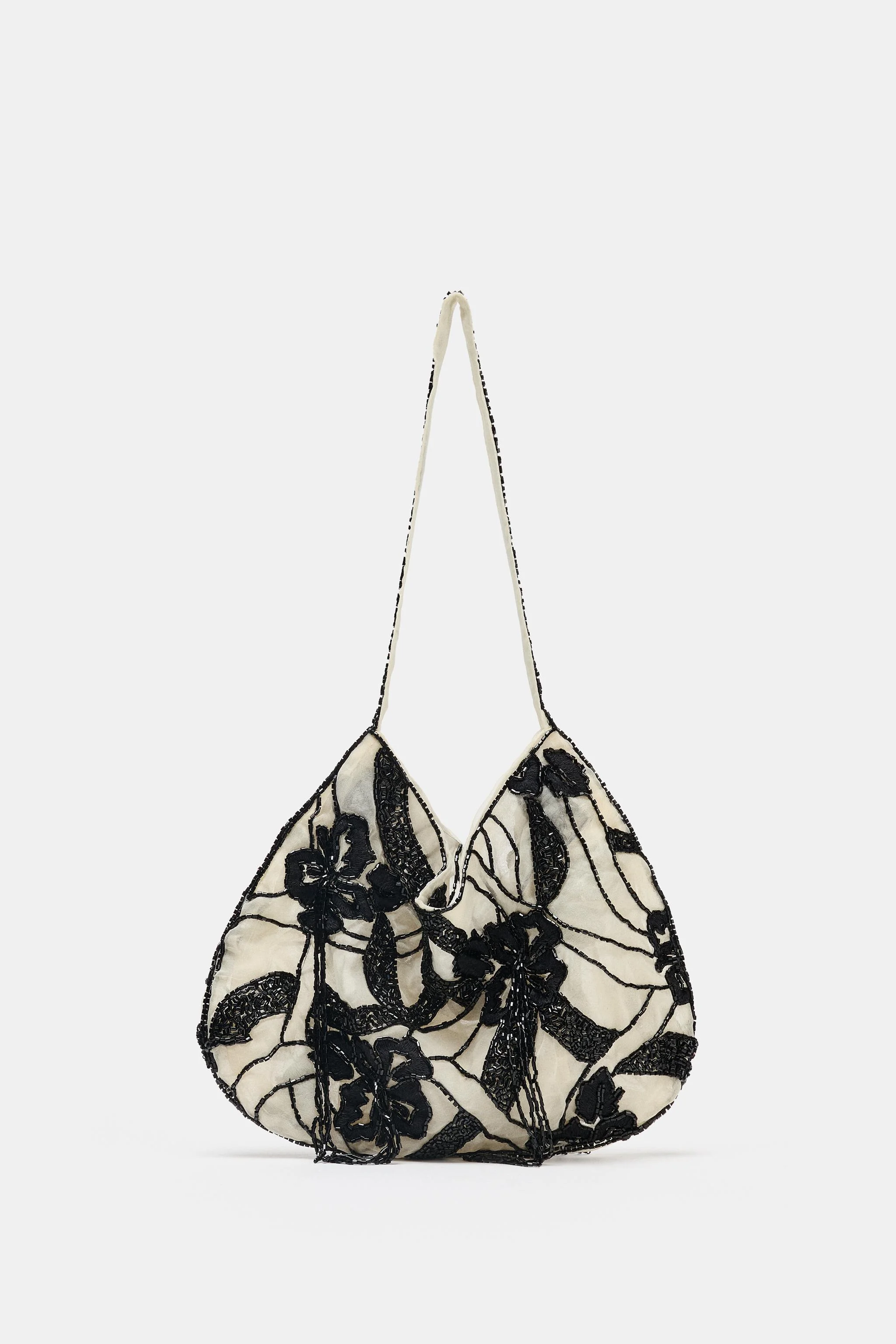 کیف دوشی توری مهره‌دار