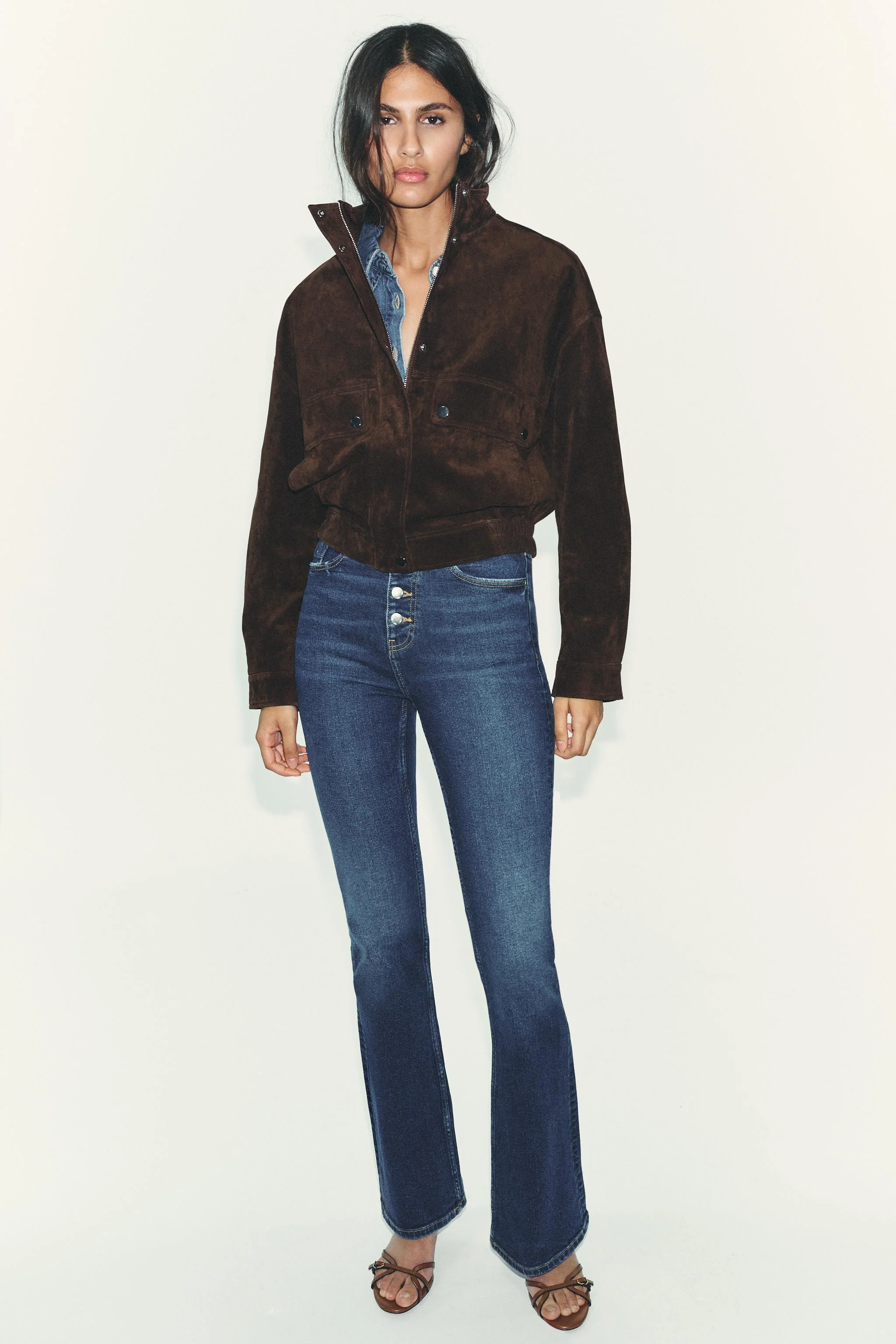 شلوار جین دمپا گشاد فاق بلند Z.06