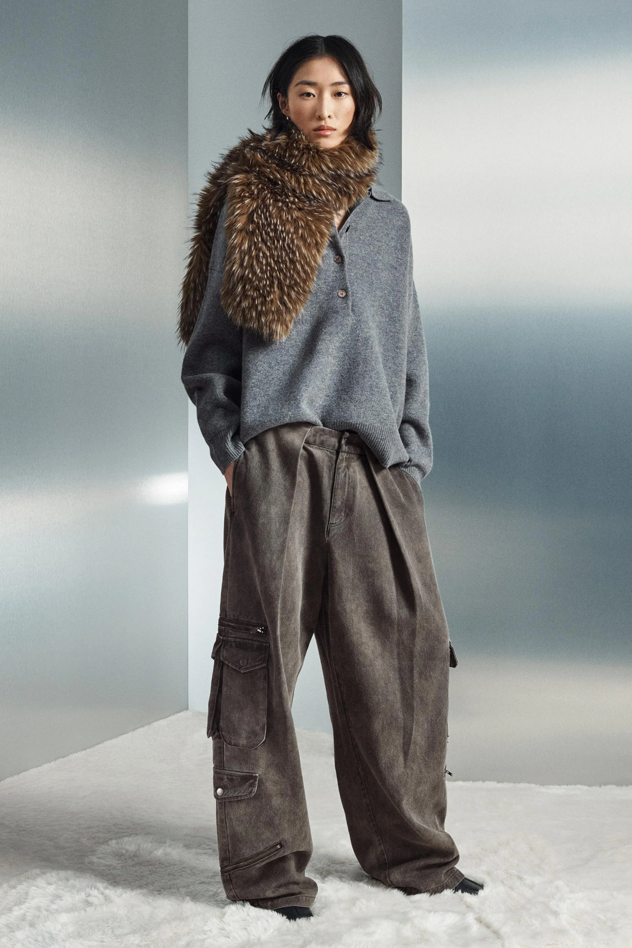 شلوار کارگو بالونی زنانه ZW COLLECTION