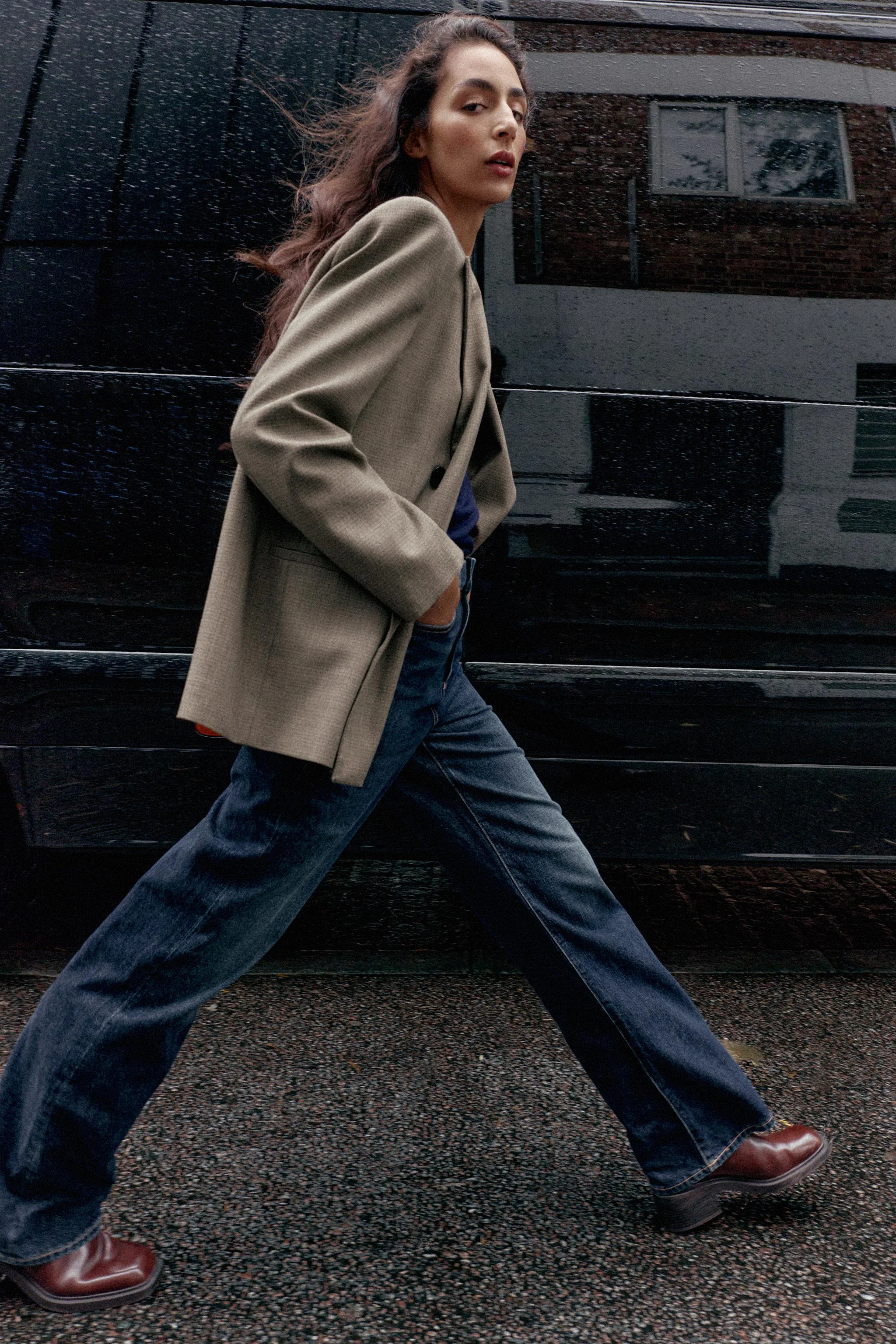 شلوار جین راسته قد کامل کمر بلند Z.04