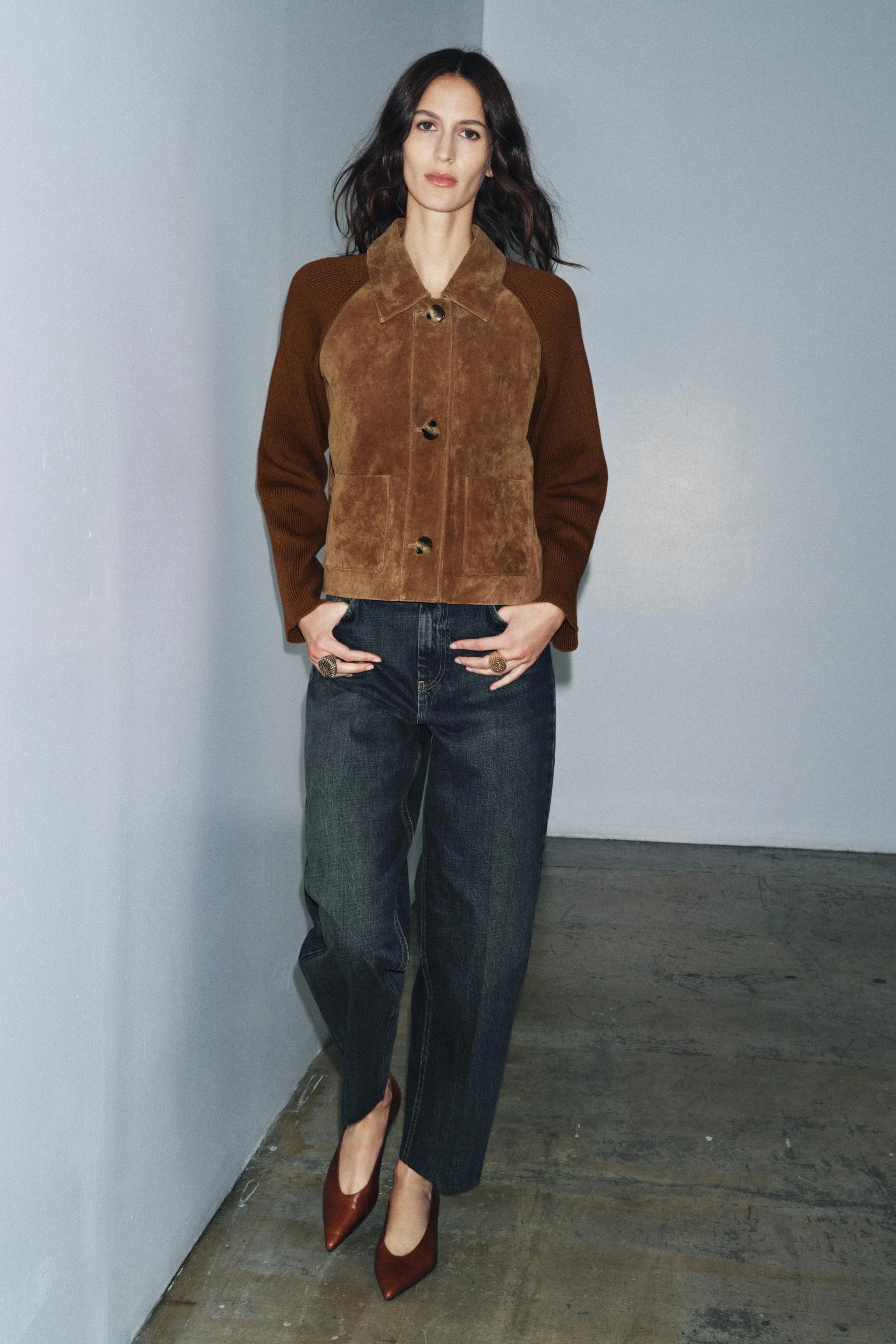 شلوار جین زنانه ZW COLLECTION با فاق متوسط