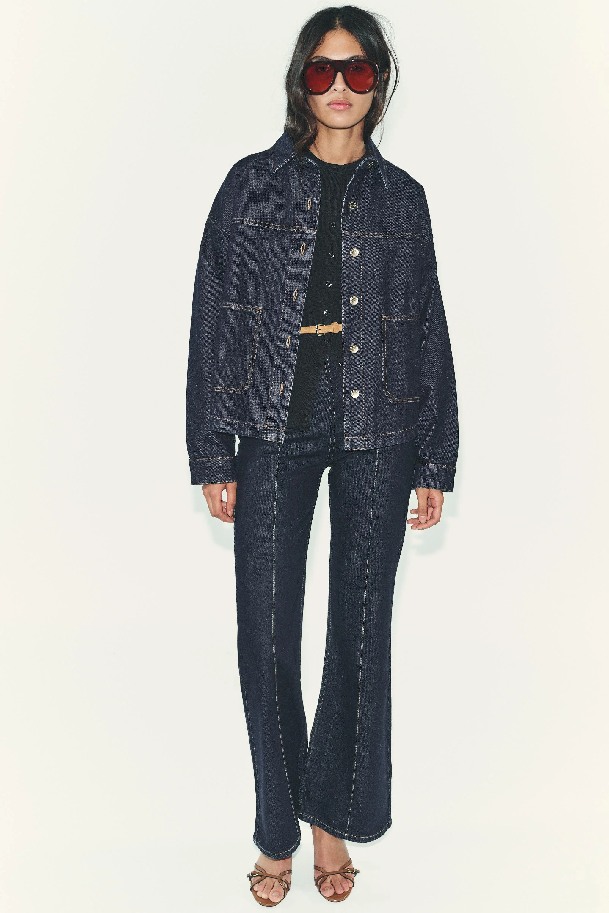 شلوار جین دمپا گشاد فاق بلند Z1975