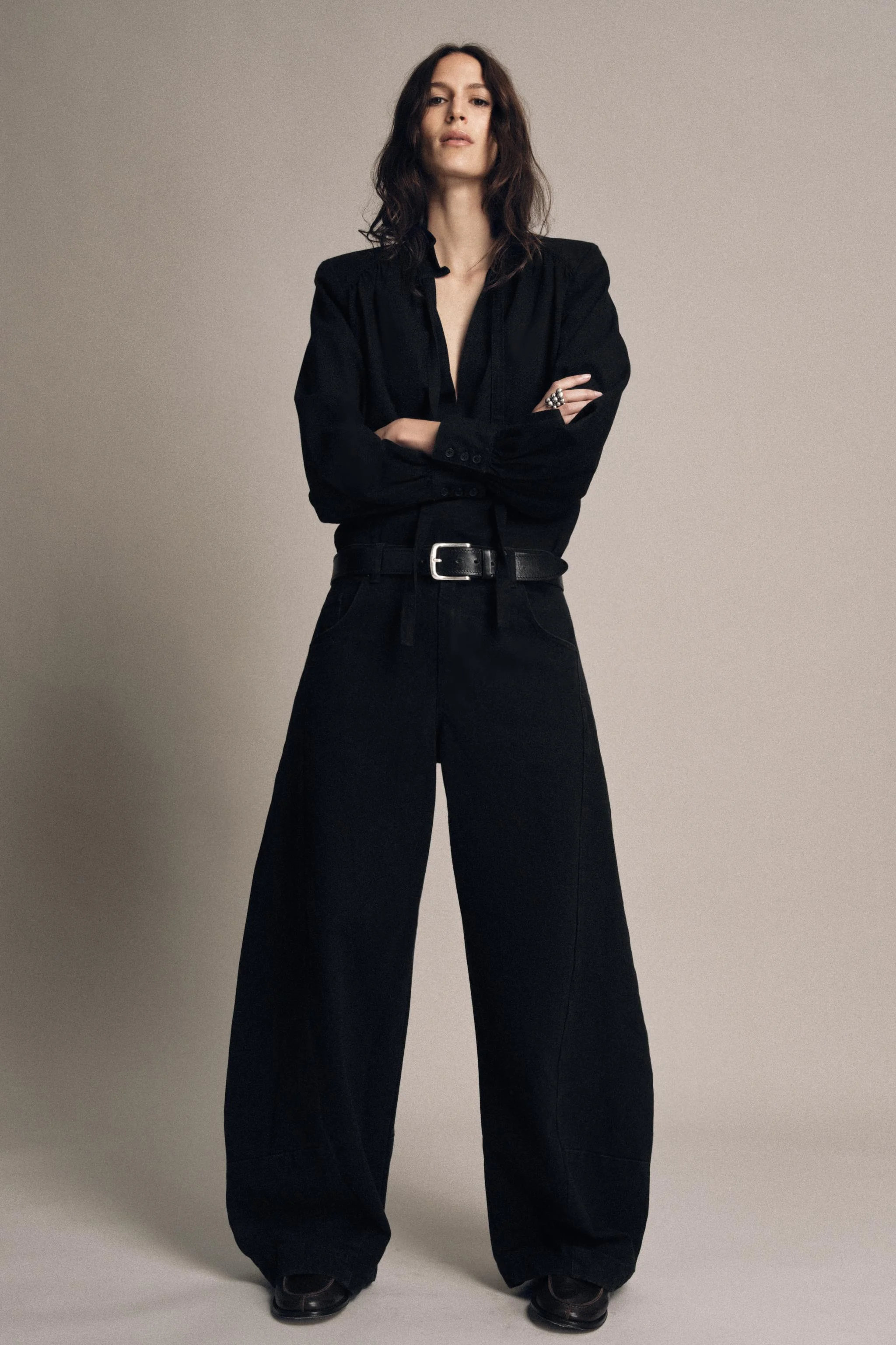 شلوار جین مدل بادکنکی فاق کوتاه ZW COLLECTION