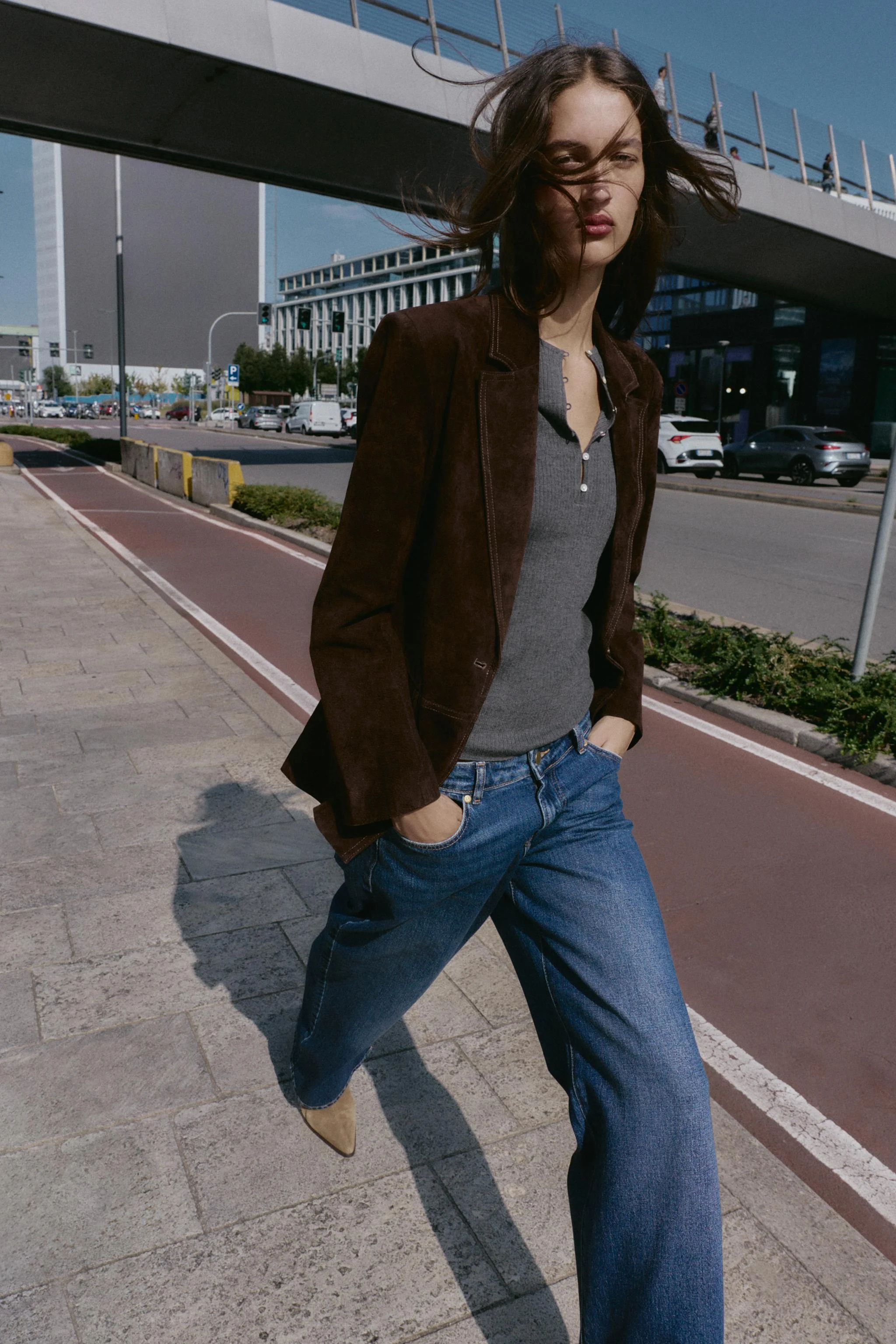 شلوار جین فاق کوتاه راسته مدل Z1975