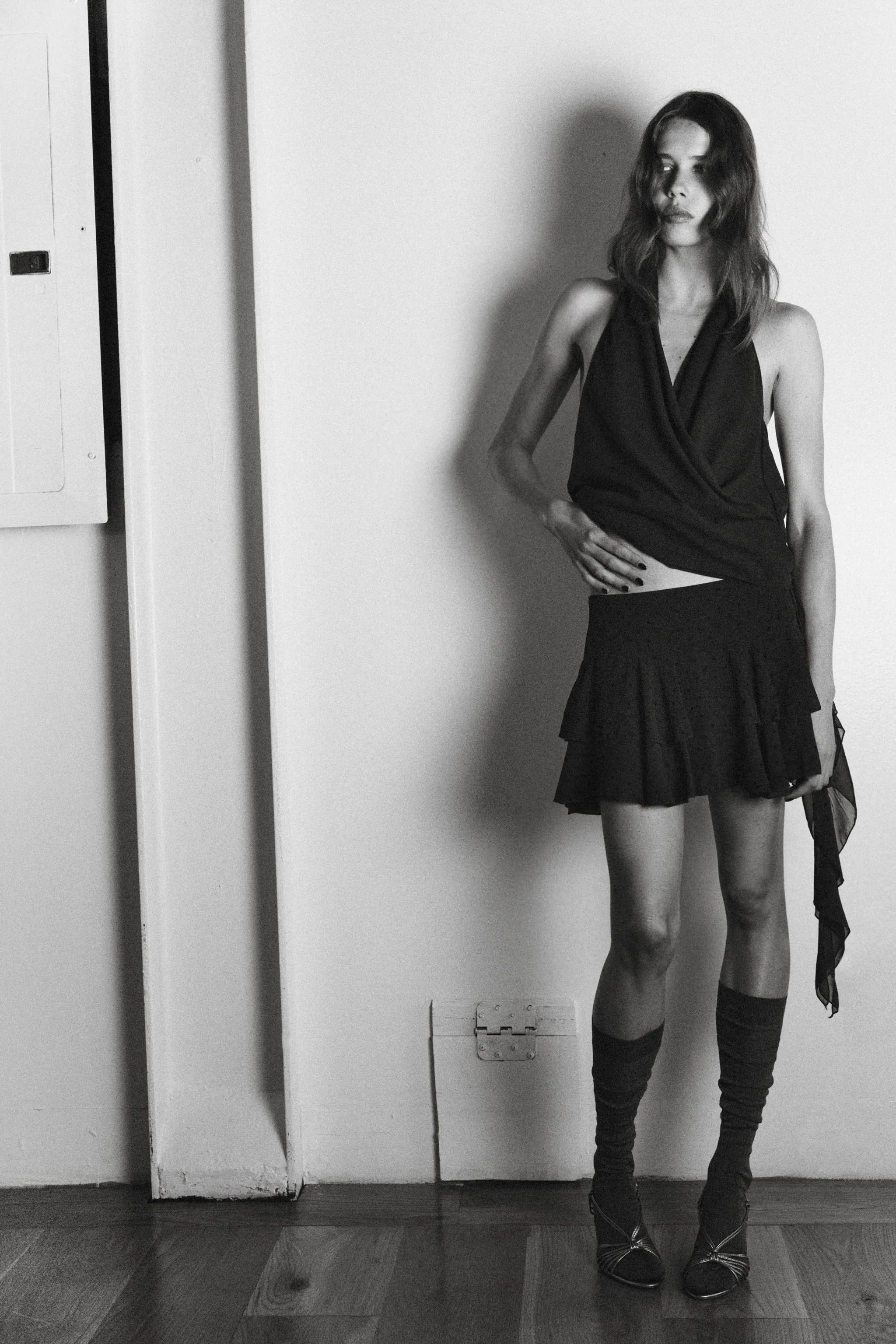 دامن شلواری چین دار