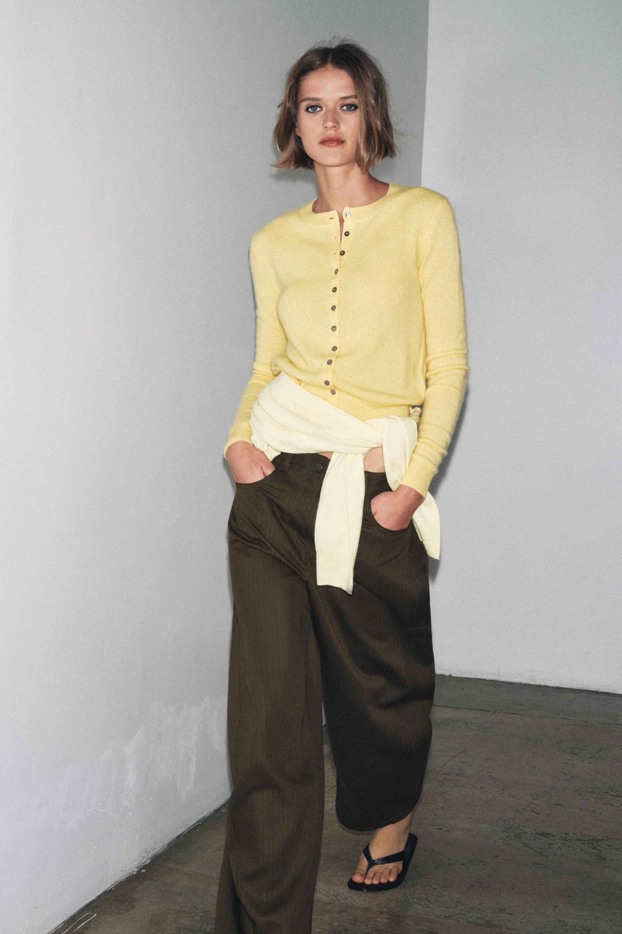 ژاکت کشمیری دکمه دار ۱۰۰٪