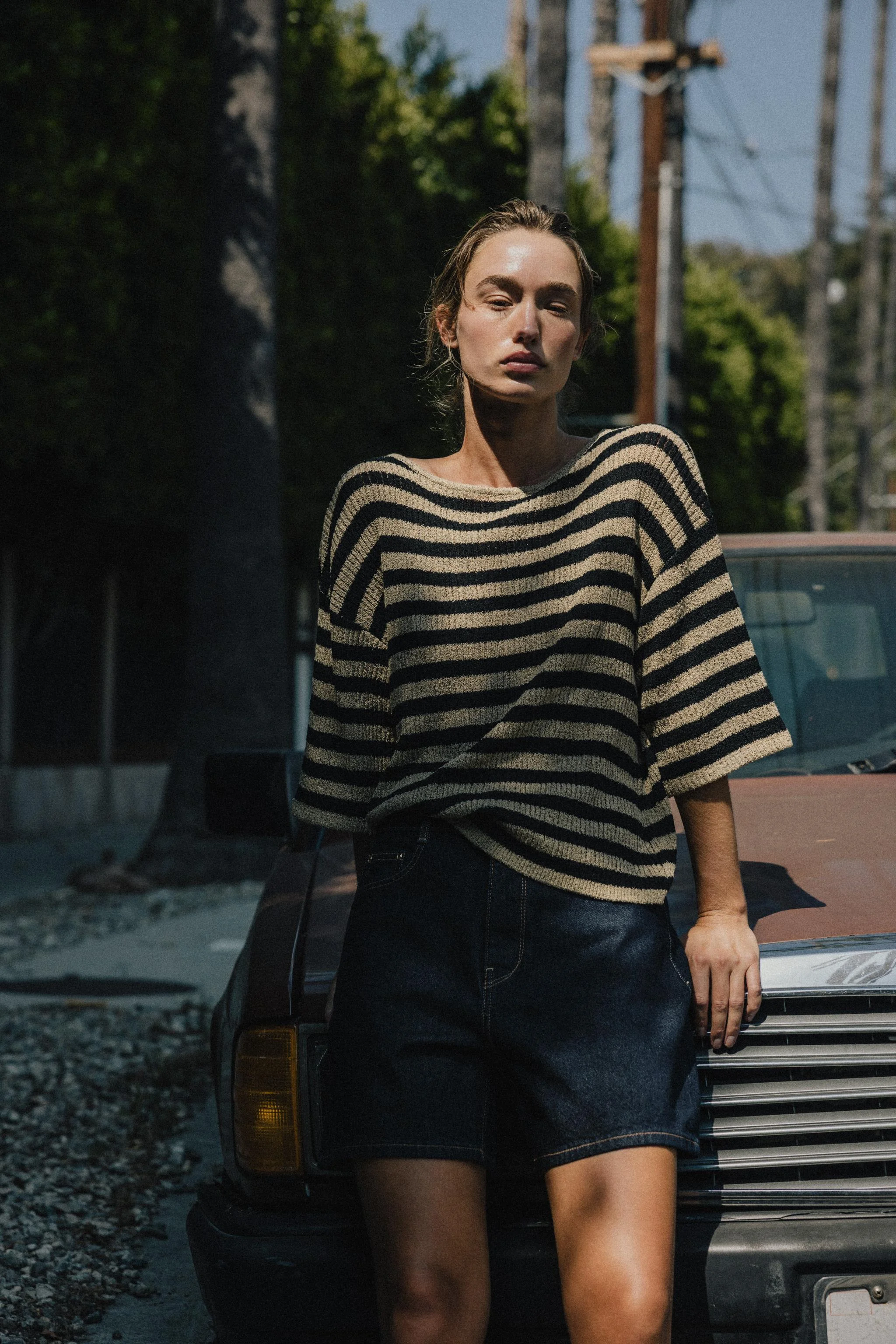 پلیور کیپ بافت برش دار