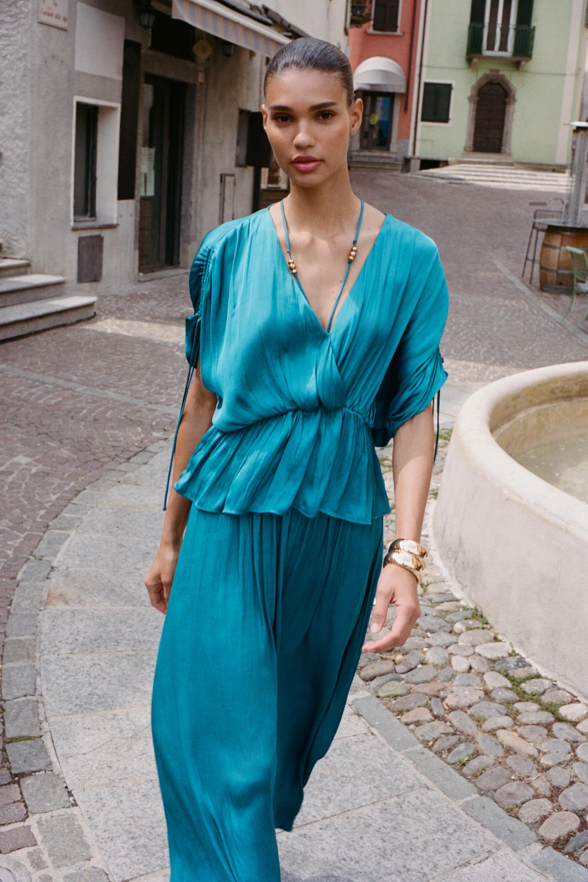 دامن میدی ساتن