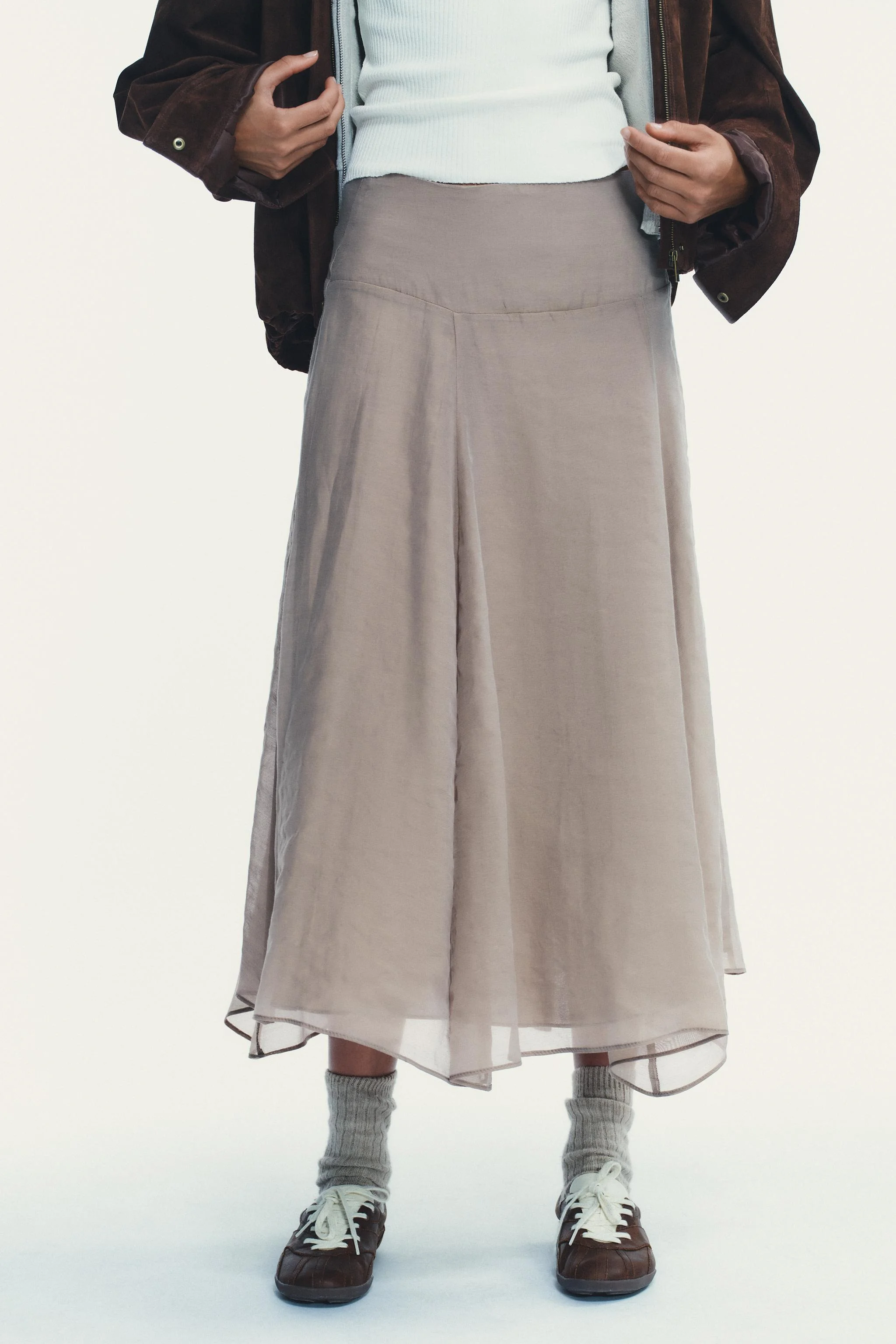 دامن میدی دو لایه دامن میدی دو لایه