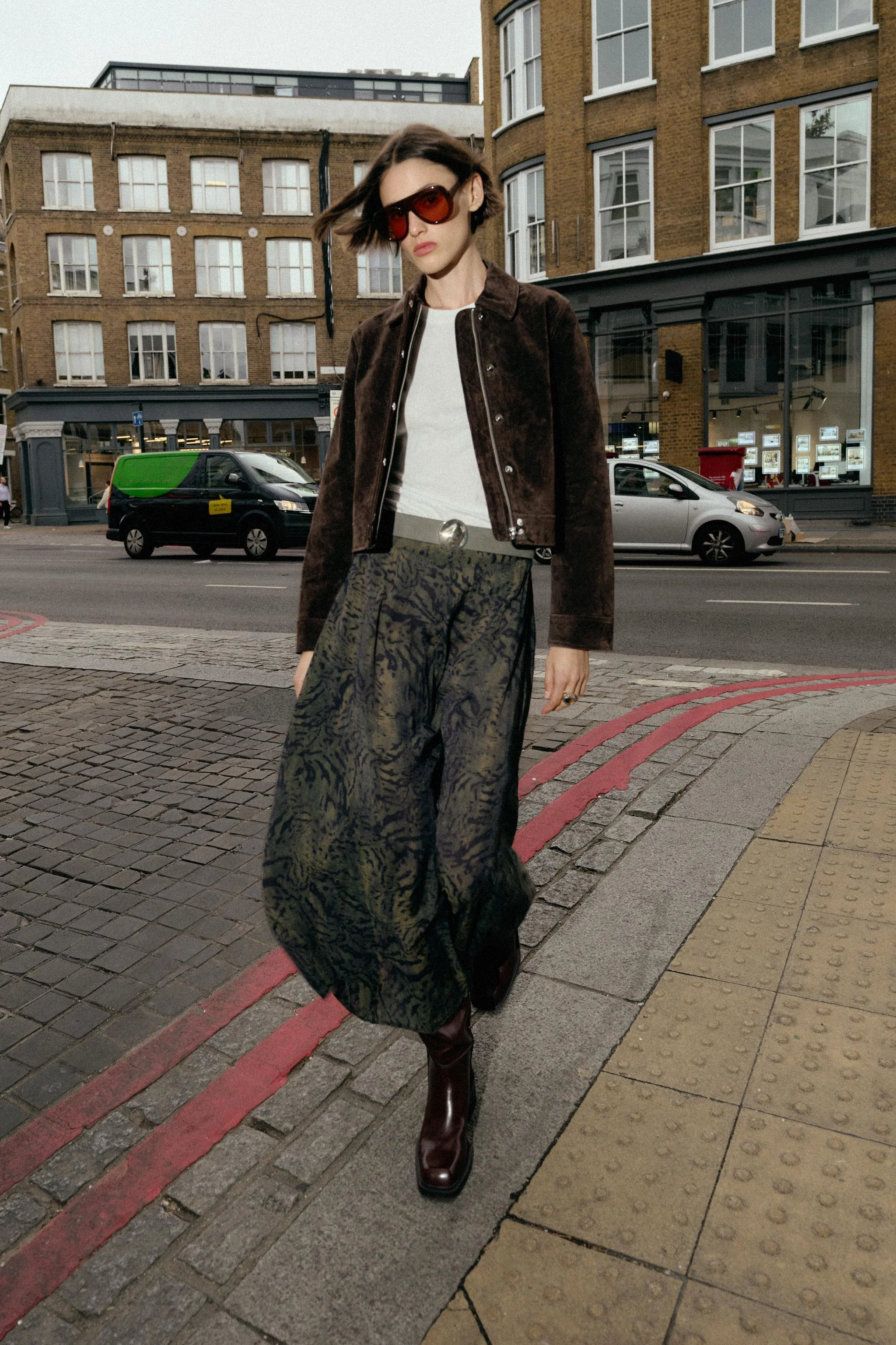 دامن میدی طرح حیوانات با کمربند