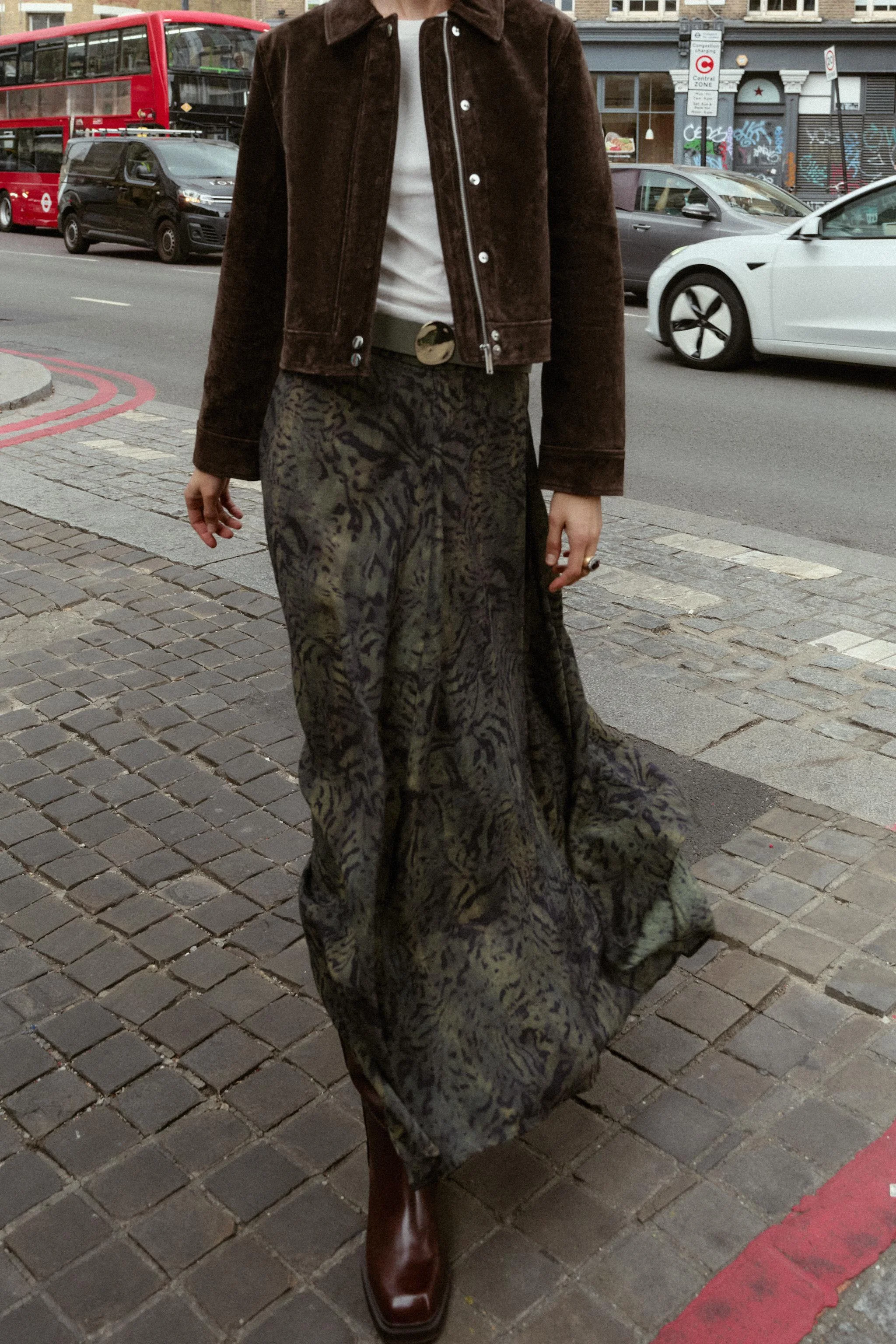 دامن میدی طرح حیوانات با کمربند دامن میدی طرح حیوانات با کمربند