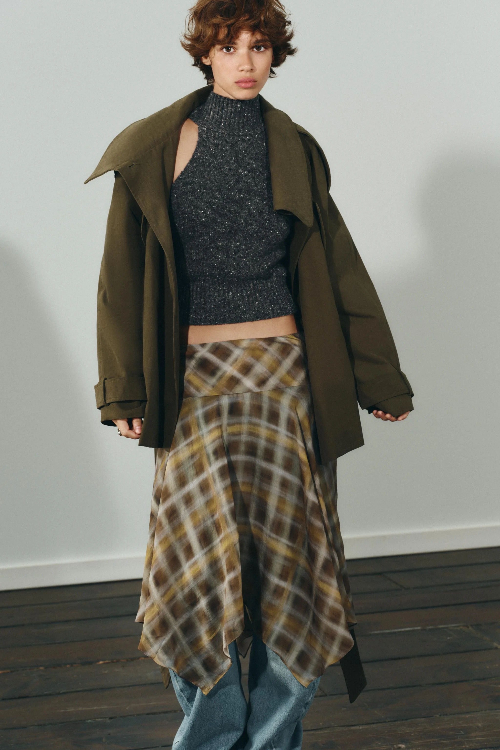 دامن میدی طرح دار