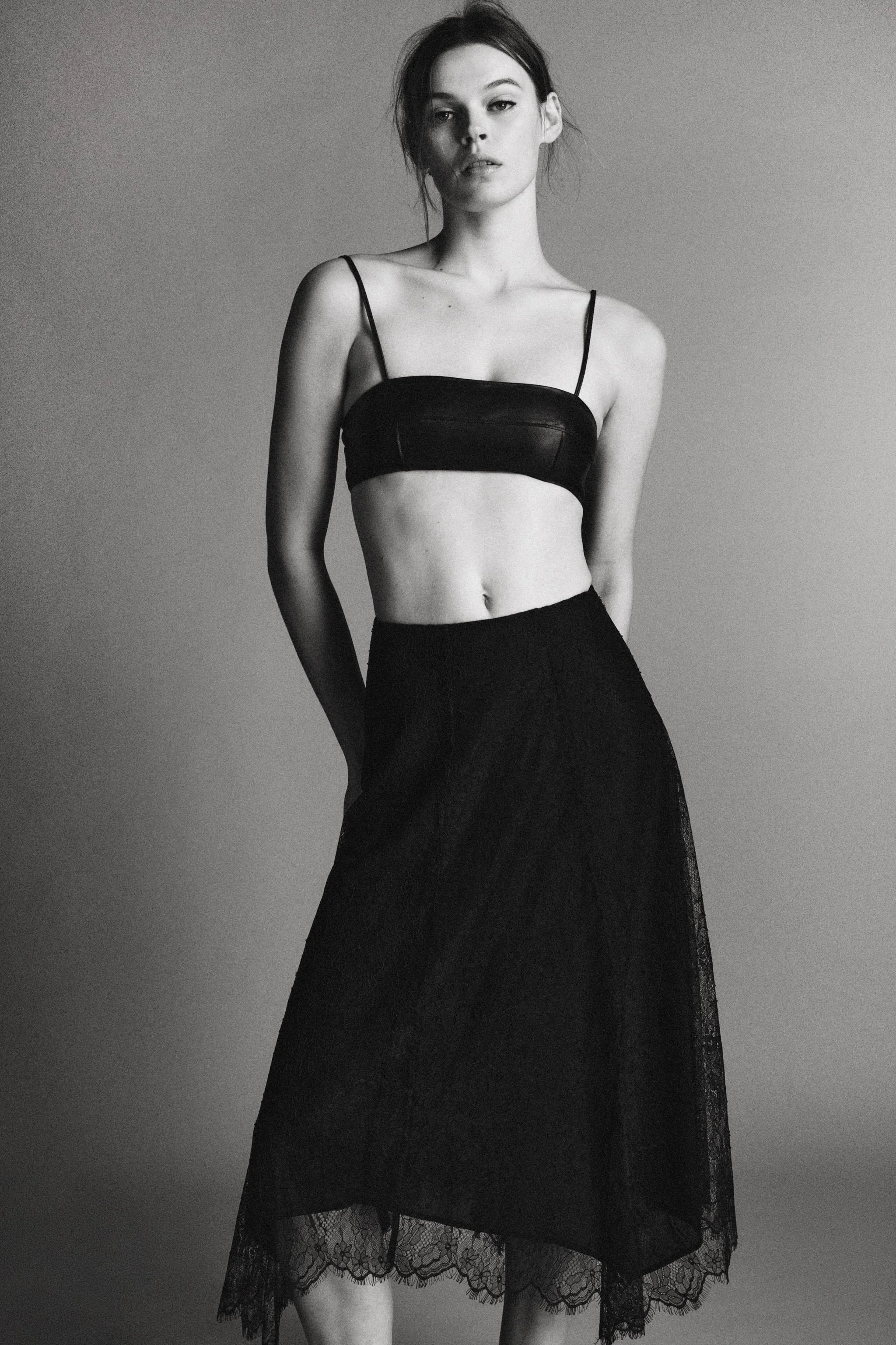 دامن میدی گیپور ZW COLLECTION دامن میدی گیپور ZW COLLECTION