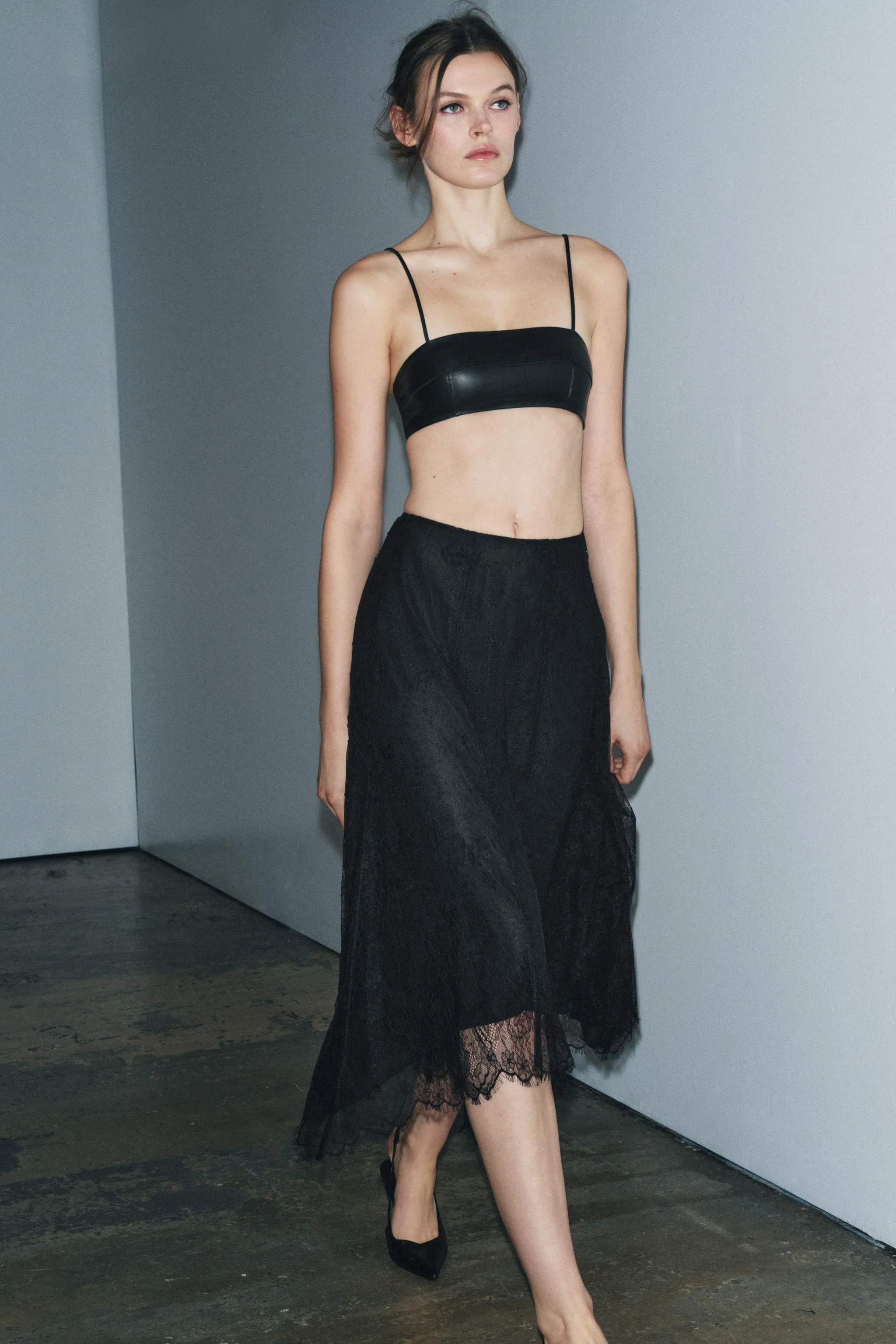 دامن میدی گیپور ZW COLLECTION دامن میدی گیپور ZW COLLECTION