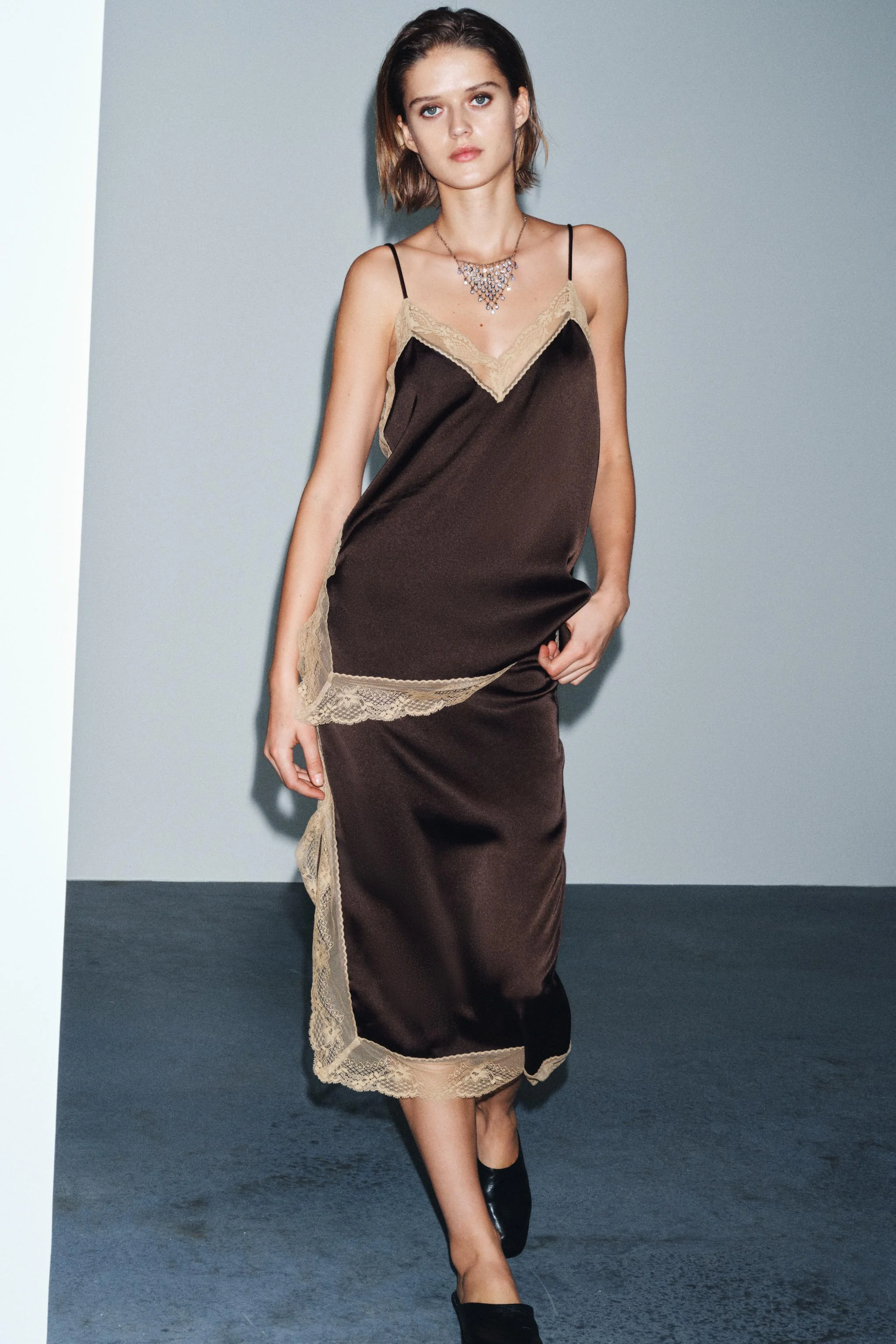 دامن میدی گیپور ZW COLLECTION دامن میدی گیپور ZW COLLECTION