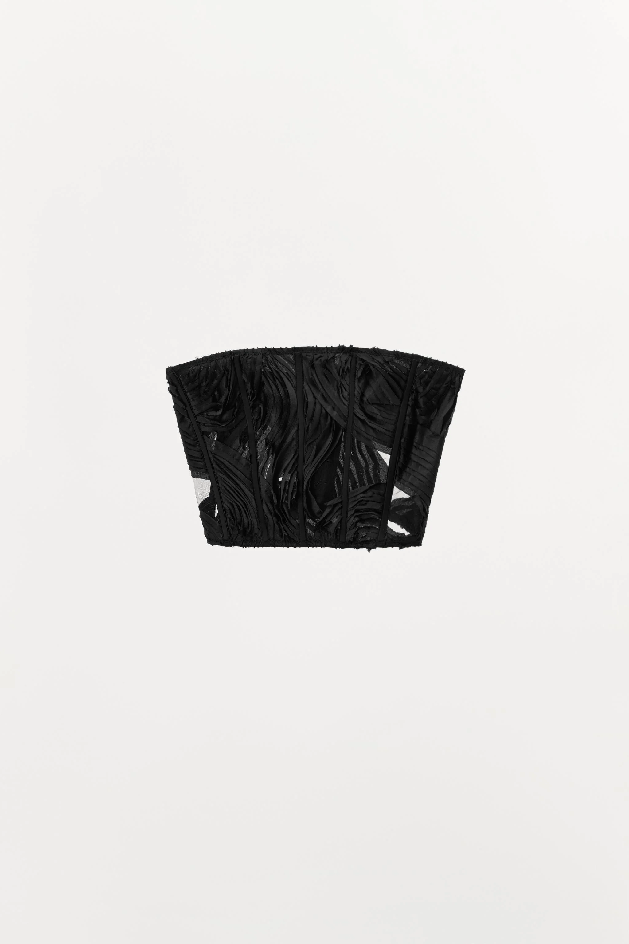 نیم تنه کرست دار با بافت خاص