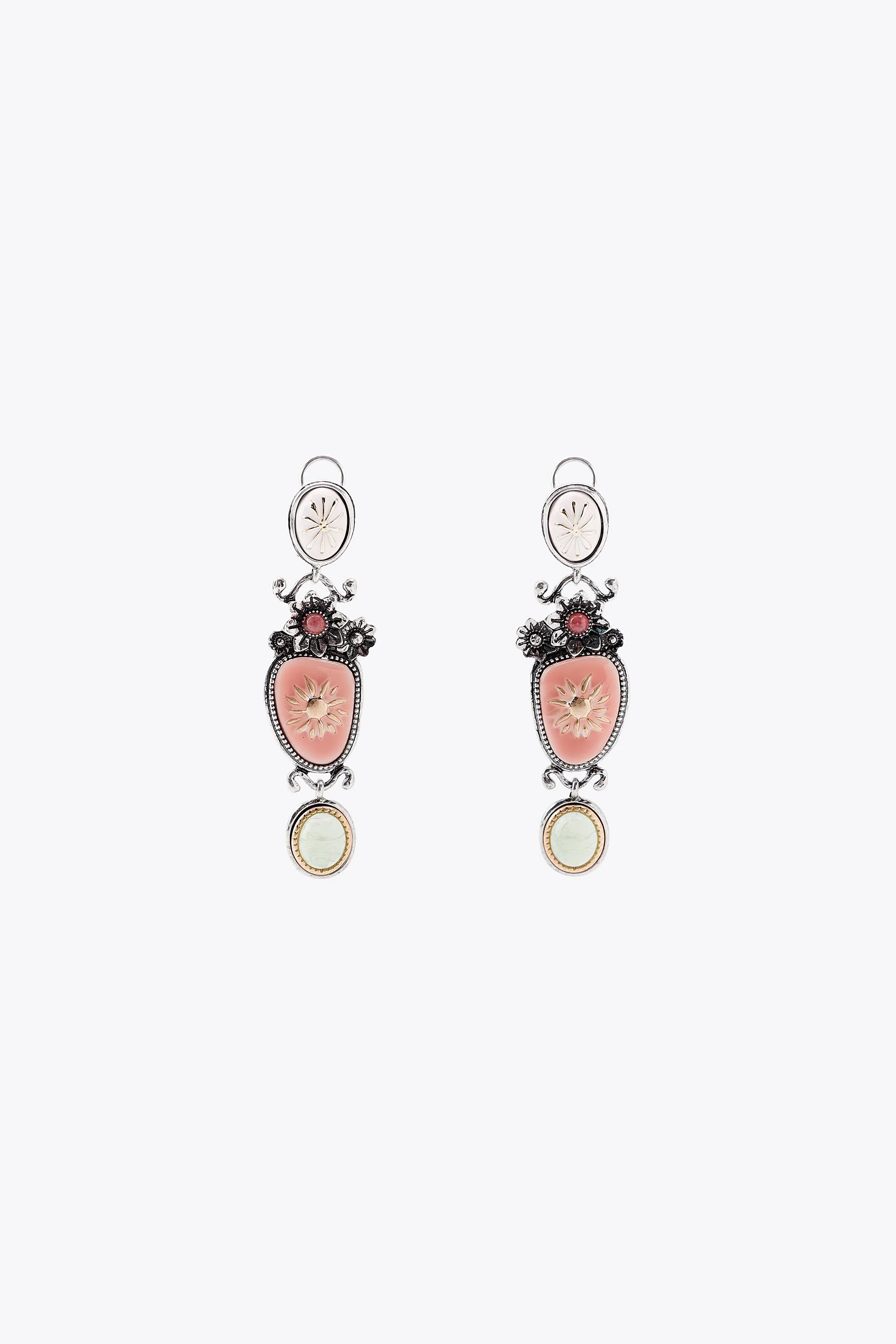 گوشواره سنگی گل