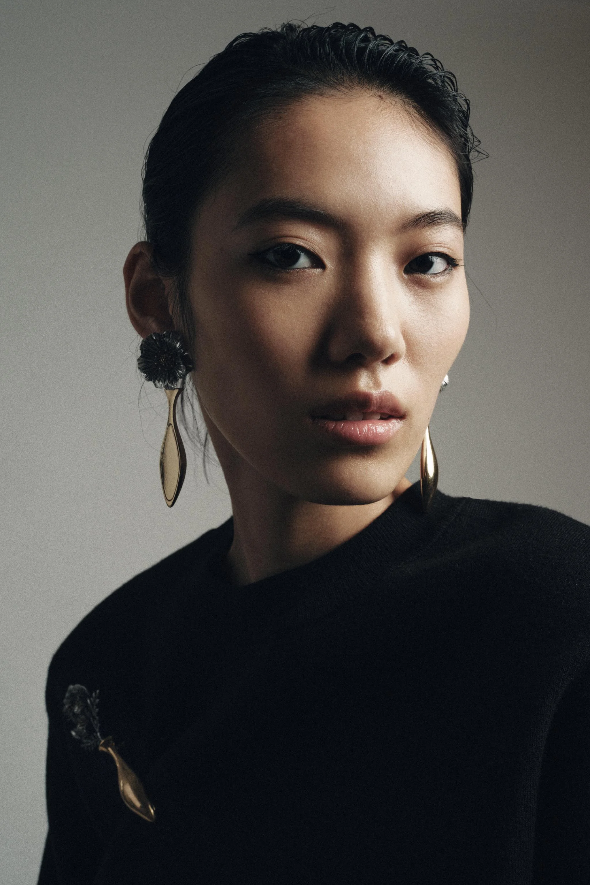 گوشواره های گل ترکیبی ماکسی