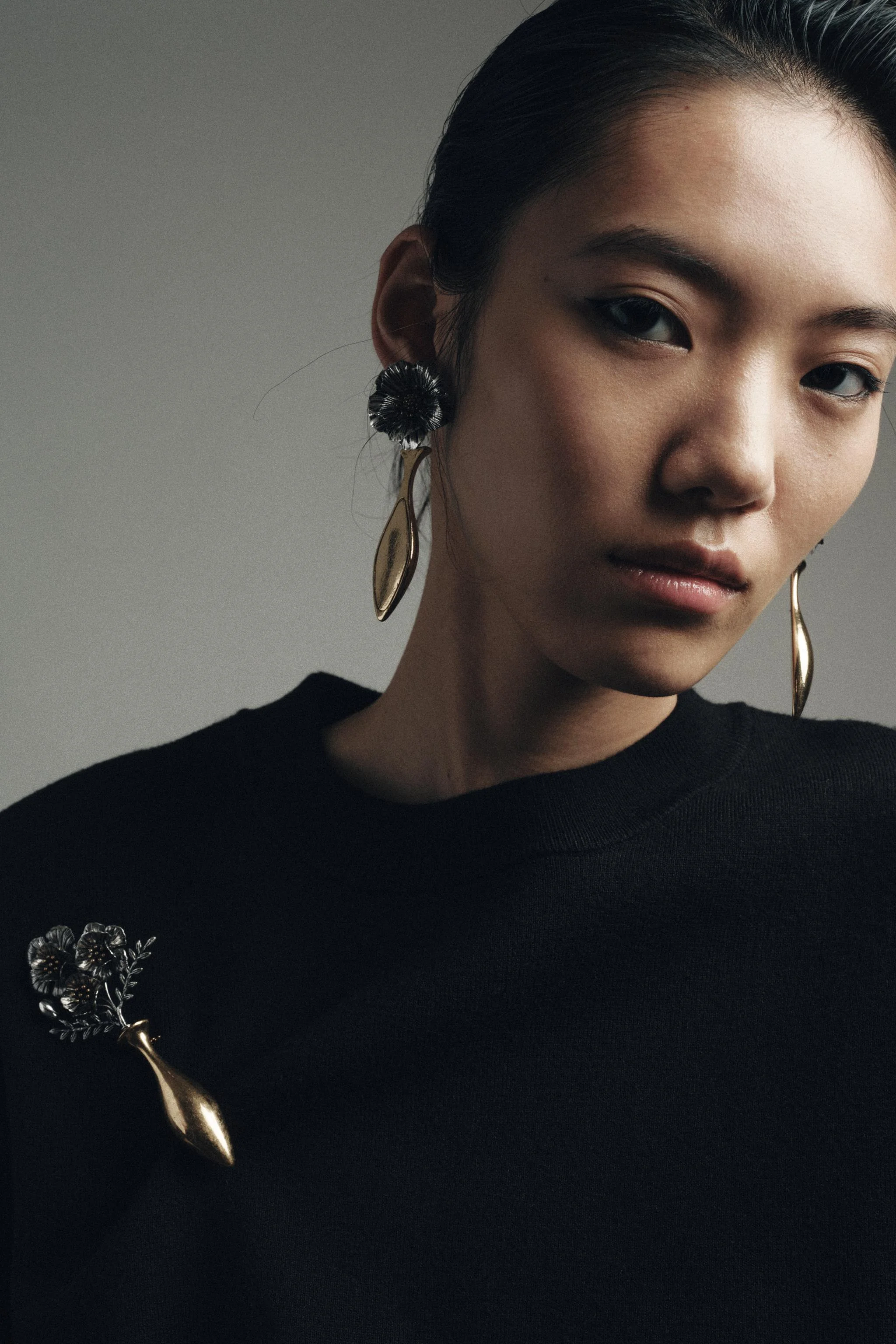 گوشواره های گل ترکیبی ماکسی