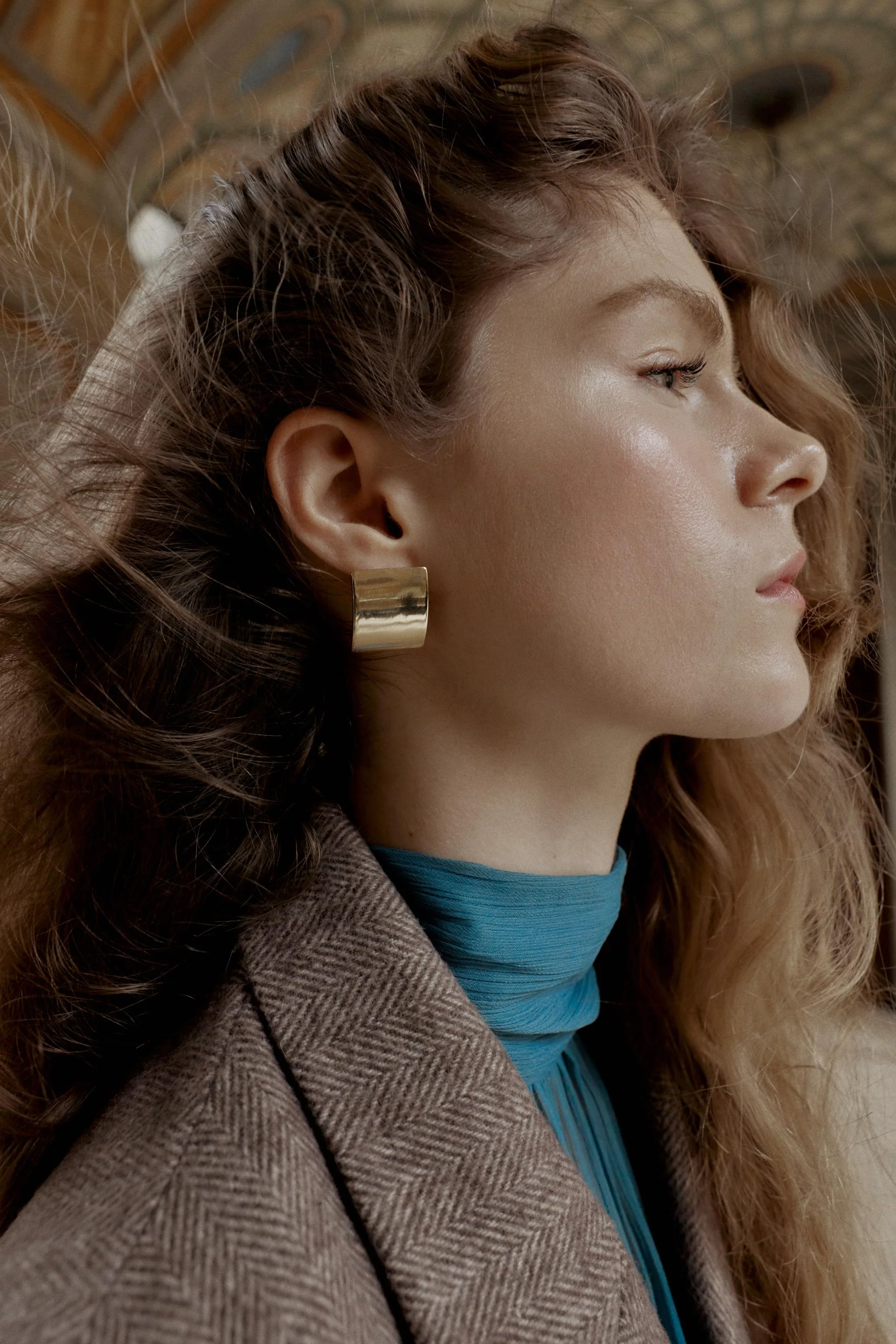 گوشواره های مربعی مینیمال