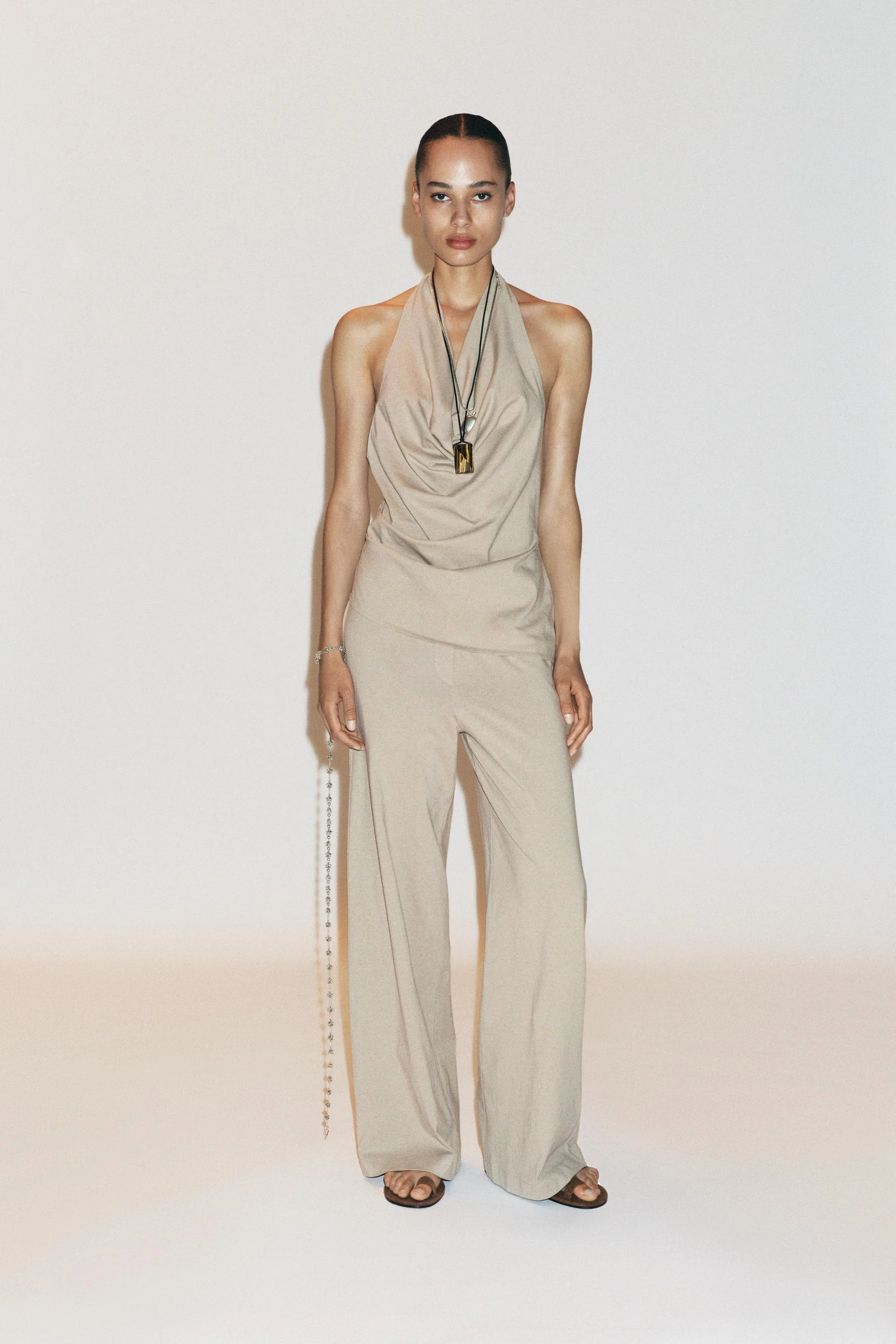 تاپ یقه بندی طرح دار