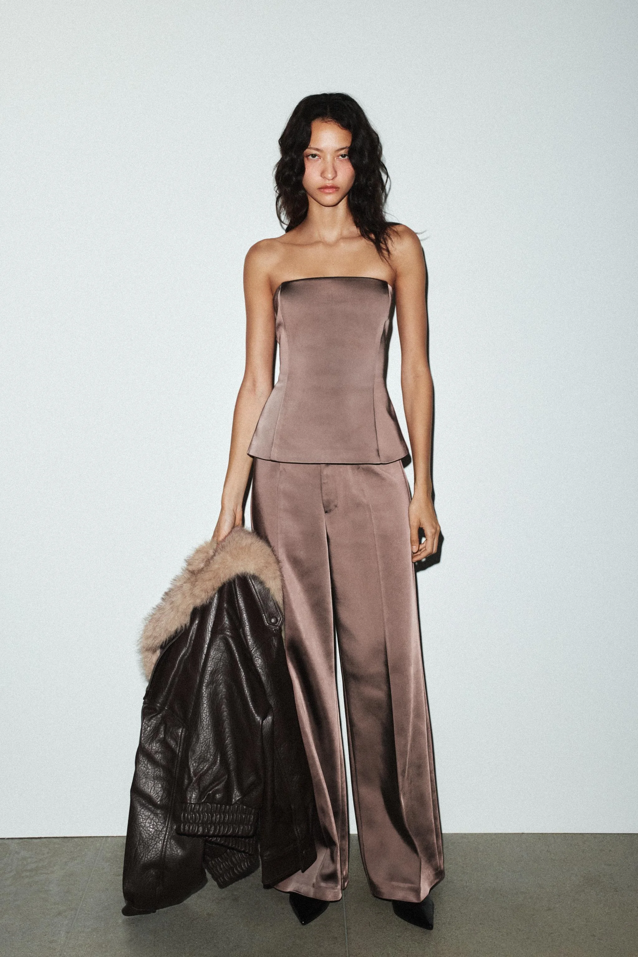 تاپ ساتن بدون بند