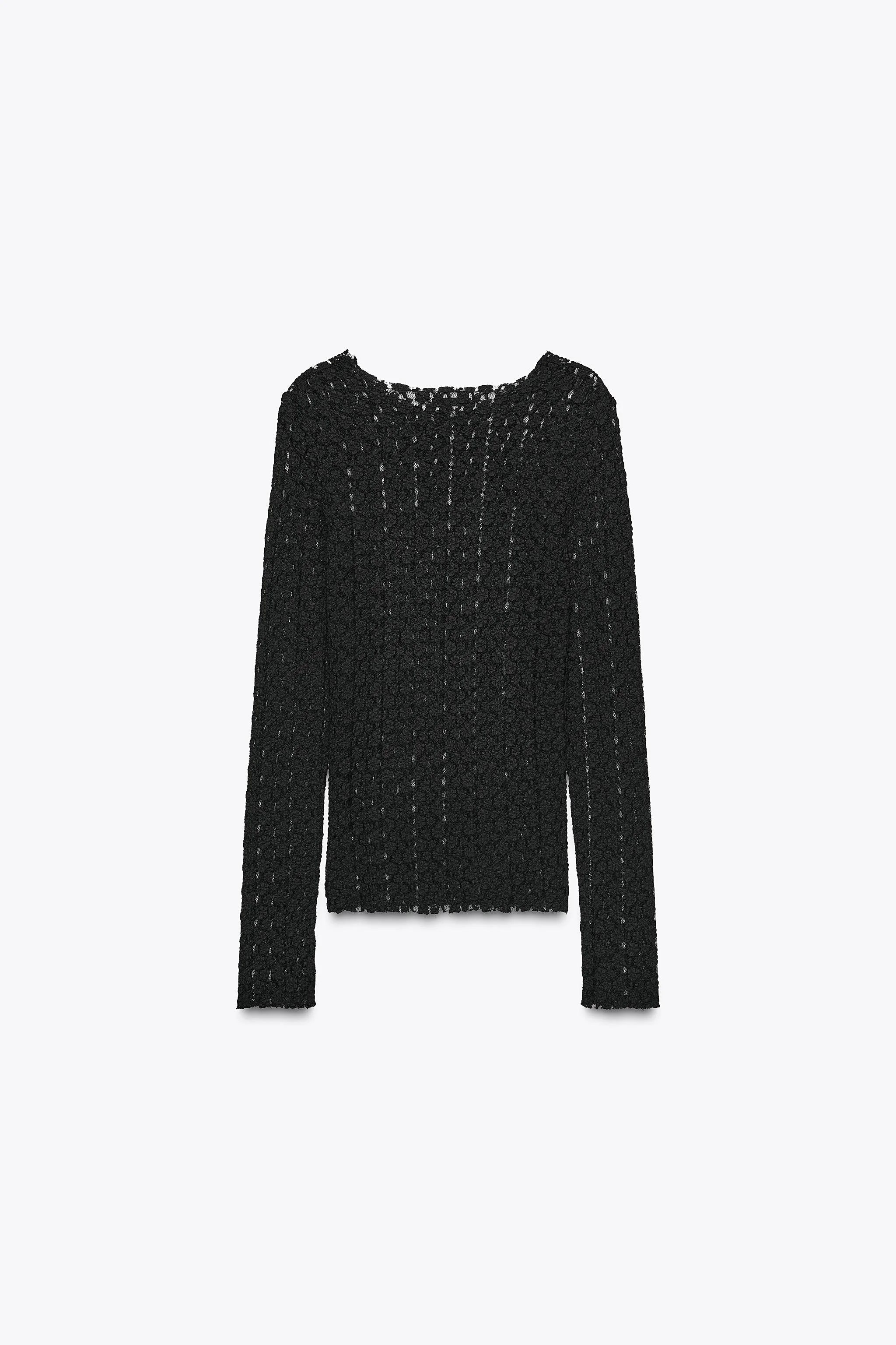 تاپ پارچه توری مهره‌دار