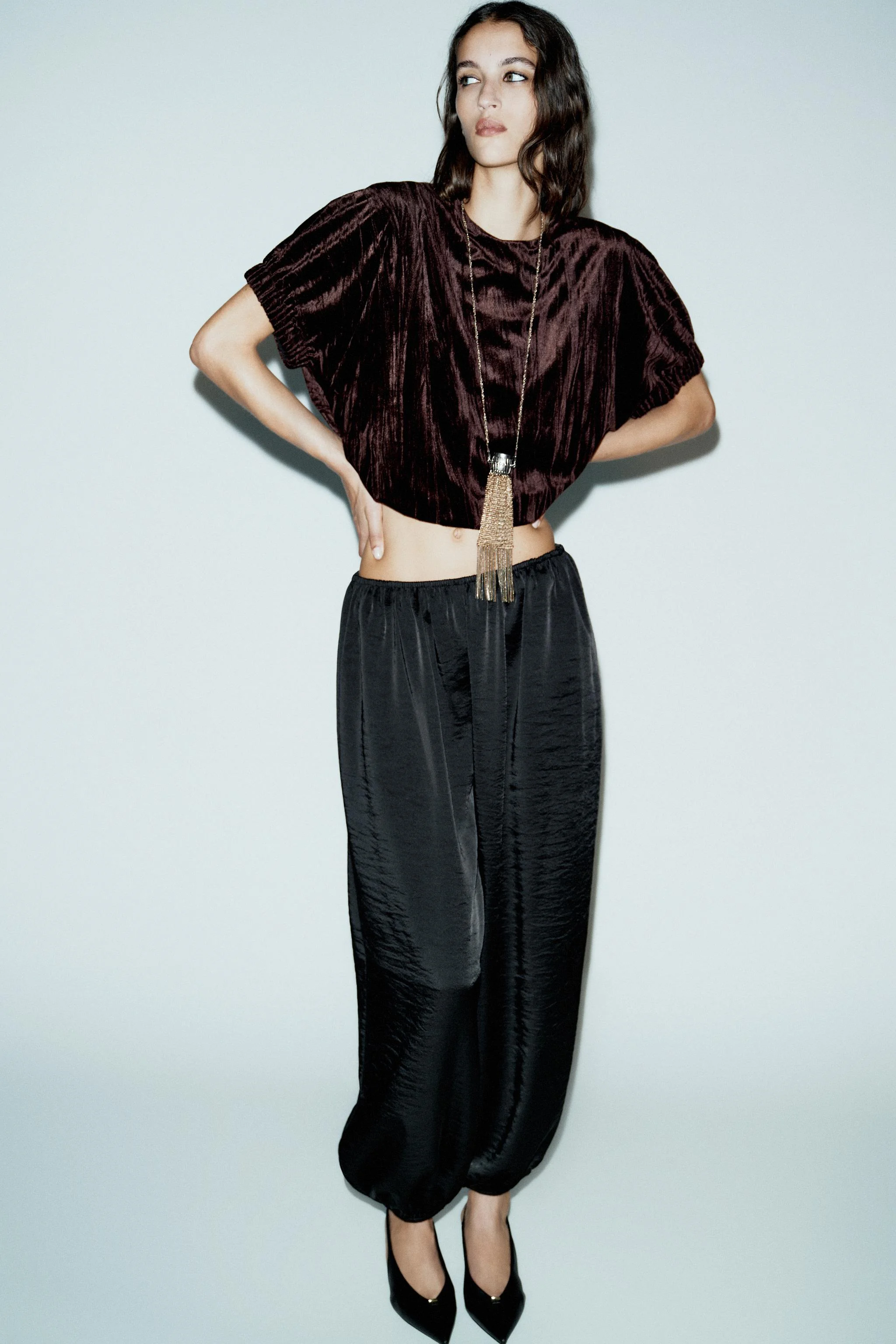 تاپ مخمل بادکنکی