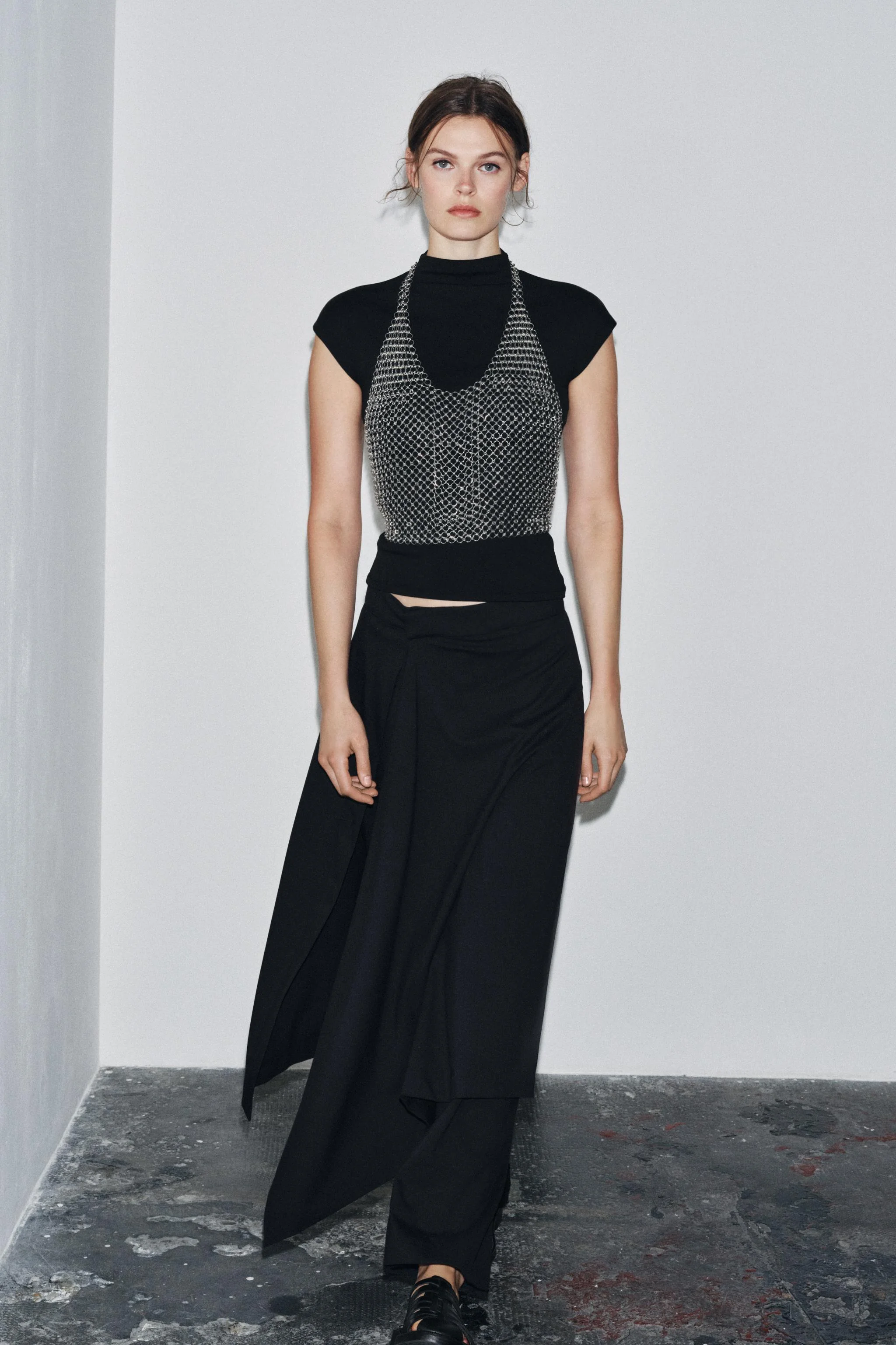 تاپ با حلقه های فلزی