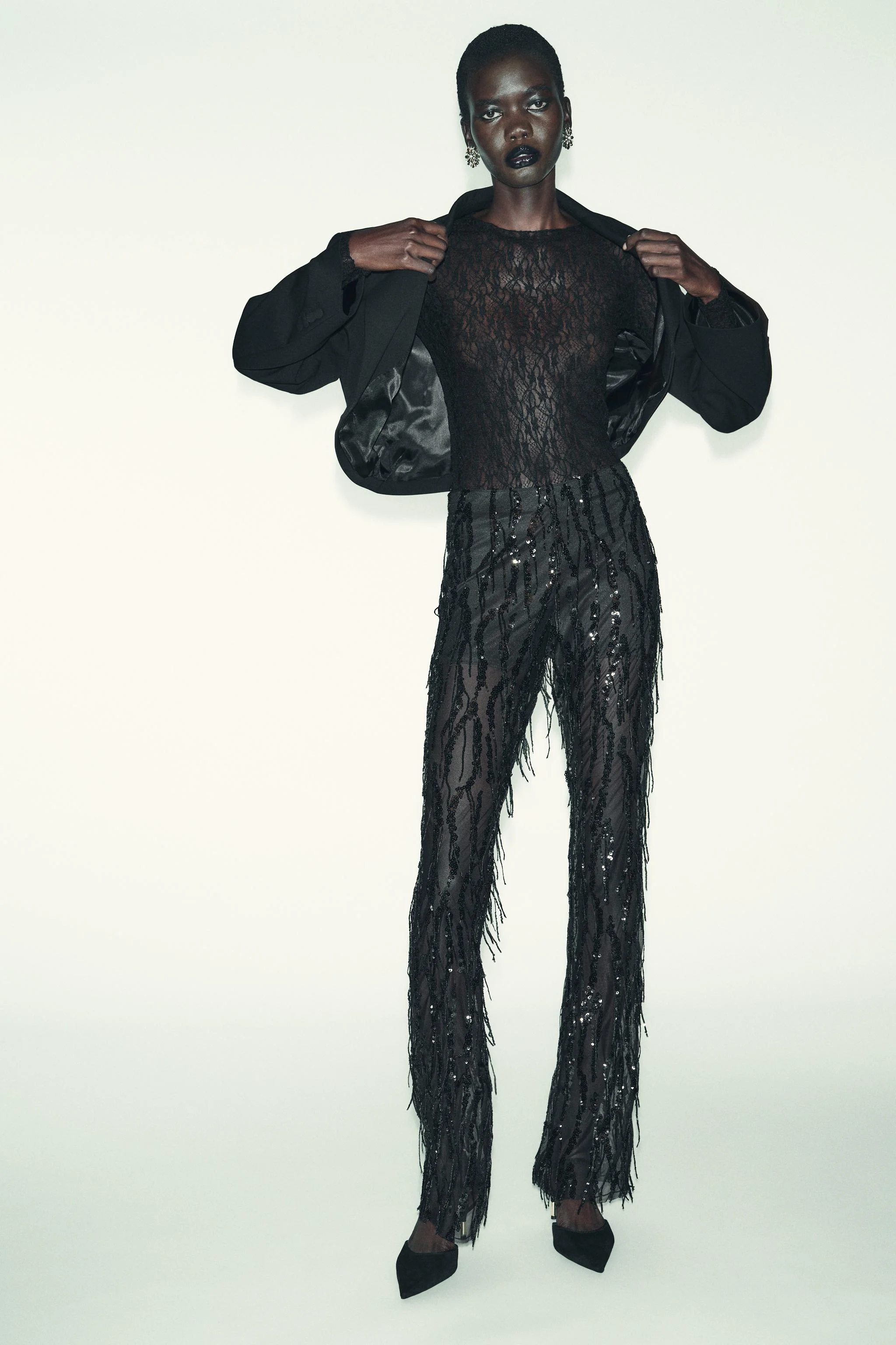 تاپ آستین بلند گیپور