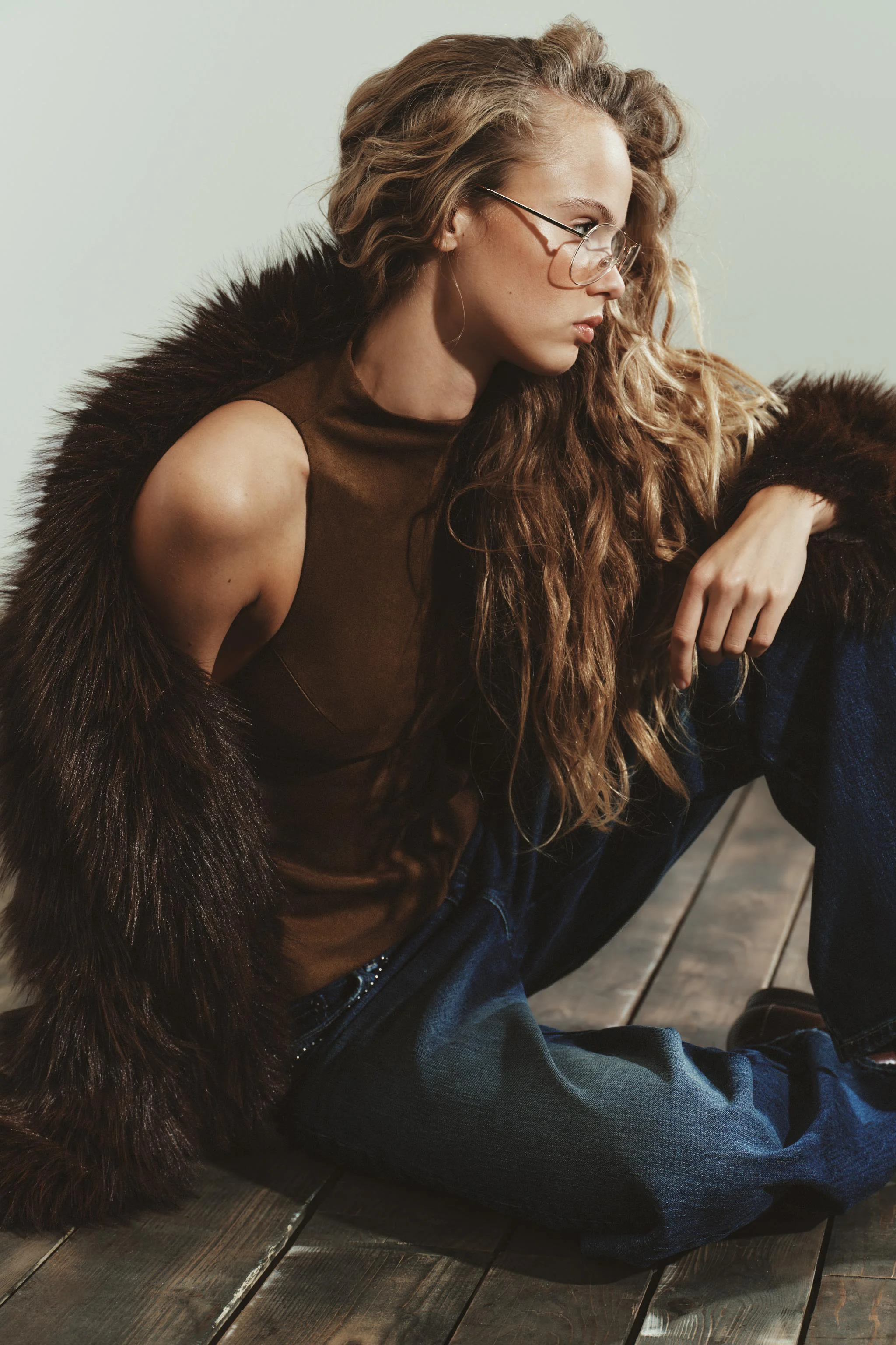 تاپ بدون آستین جیر مصنوعی تاپ بدون آستین جیر مصنوعی