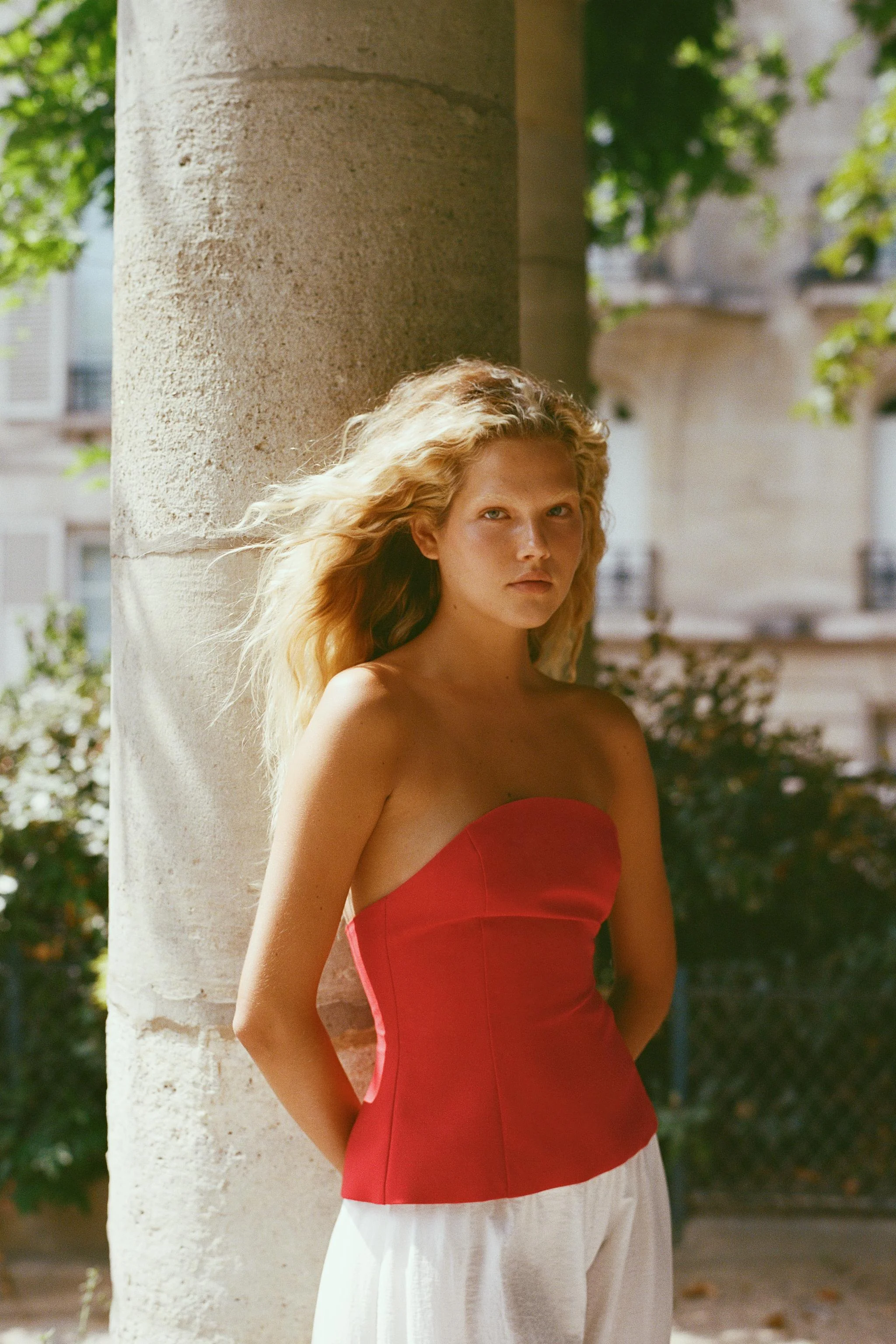 تاپ مدل پلوم یقه باز