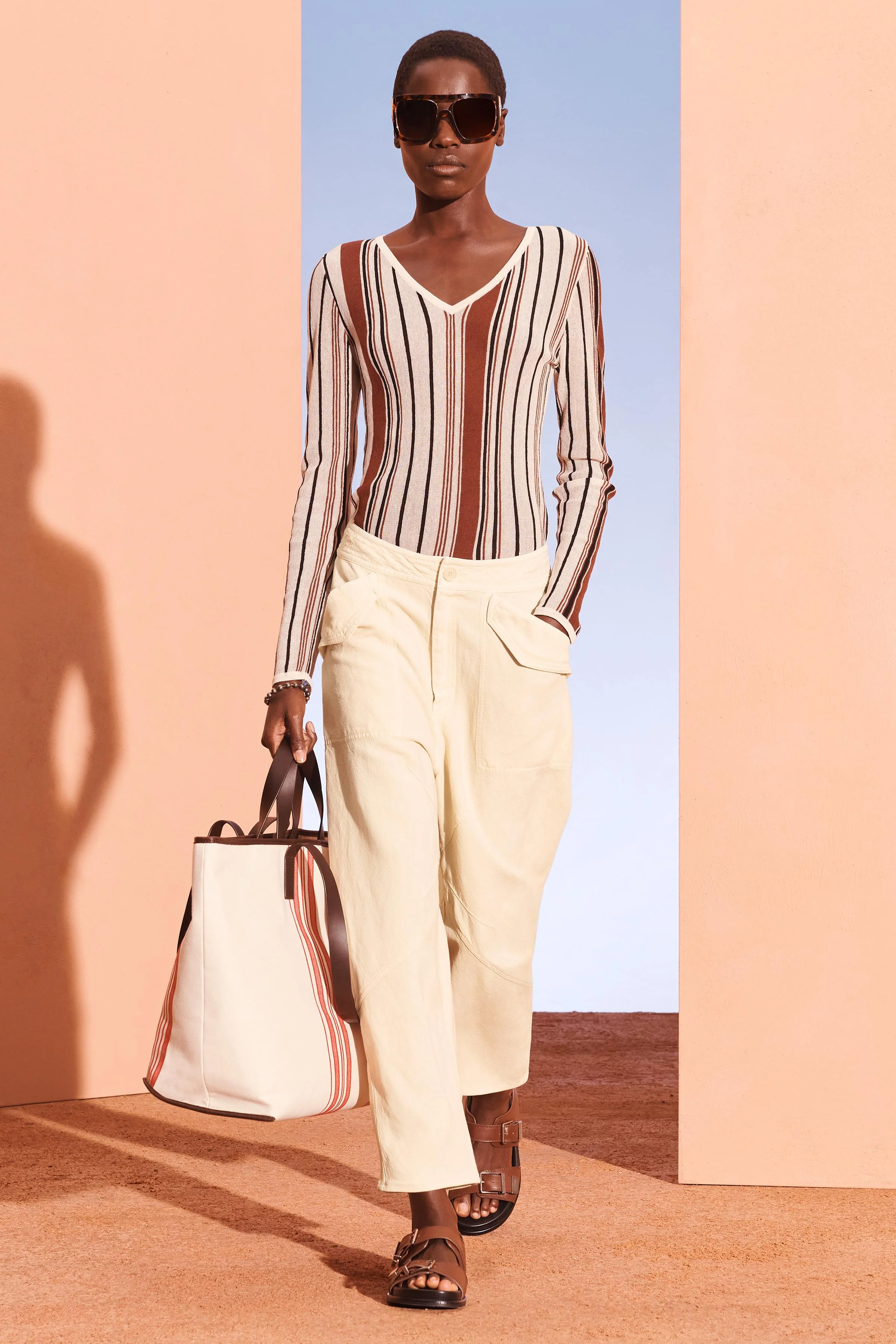 بلوز بافتنی یقه هفت، آستین بلند